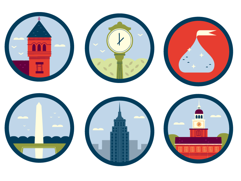 Lebanon Valley College Icons illustrated maps travel map design map gr.png