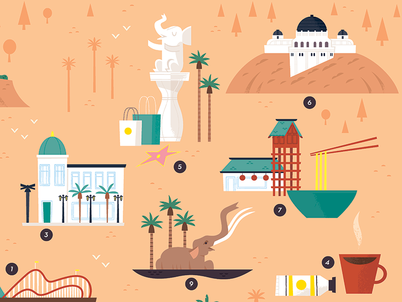 Uber Los Angeles icon design california hollywood los angeles travel i.png