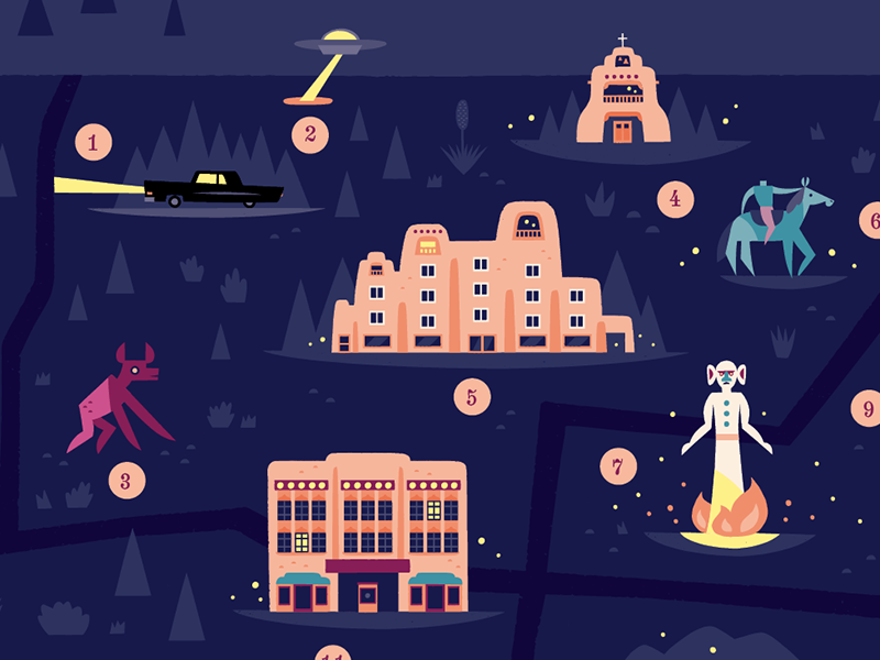 Horrors of Northern New Mexico halloween monsters icon design icon gra.png