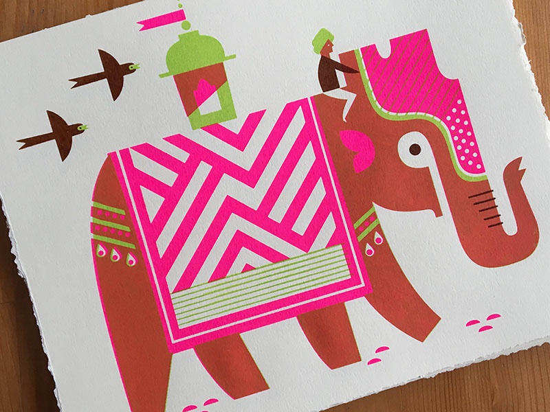 Elephant Parade travel travel illustration india pattern screenprintin.jpg