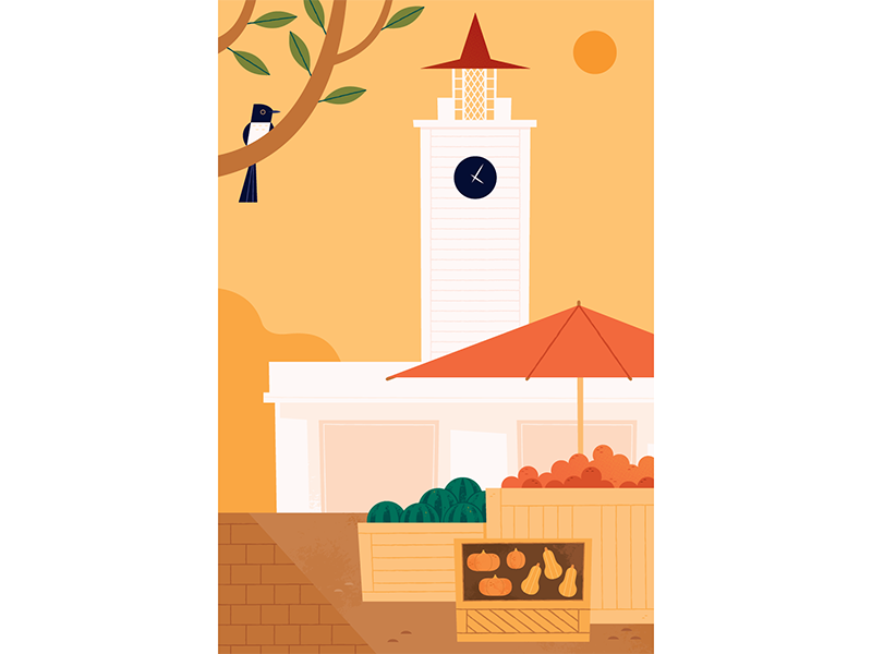 Fairfax Farmers Market markets farmers market travel architectural ill.png