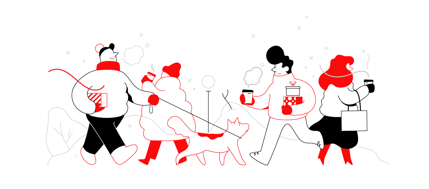 bushe uniqlo Coffee cups new year Christmas holydays winter lineart mi (2).png