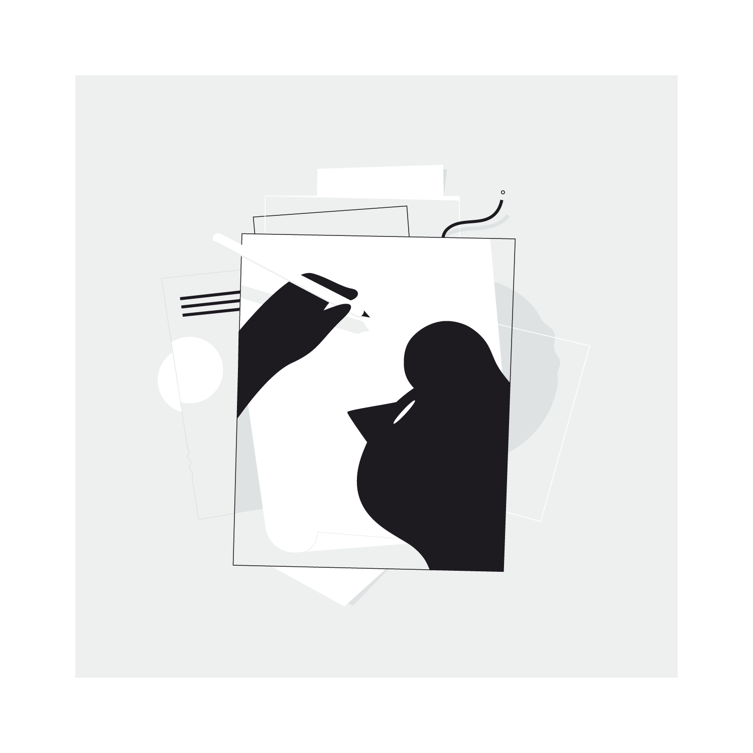 minimalistic lineart monochrome fears psychology fear Work (2).png