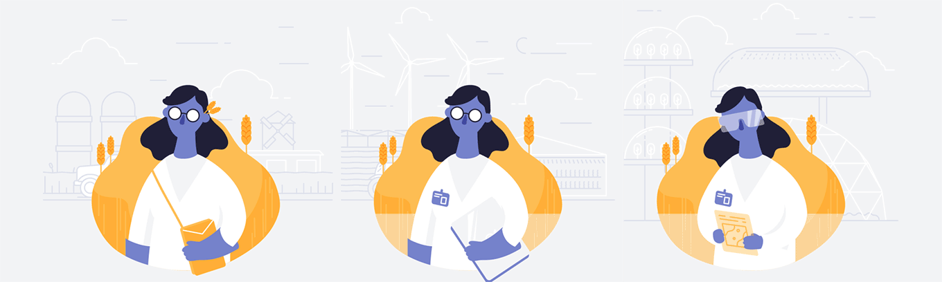 motion design flat profession doctor cook past future interactive inst (5).gif