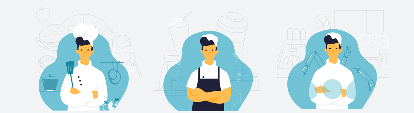 motion design flat profession doctor cook past future interactive inst (7).gif