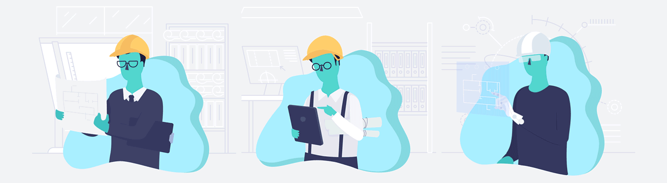 motion design flat profession doctor cook past future interactive inst (6).gif