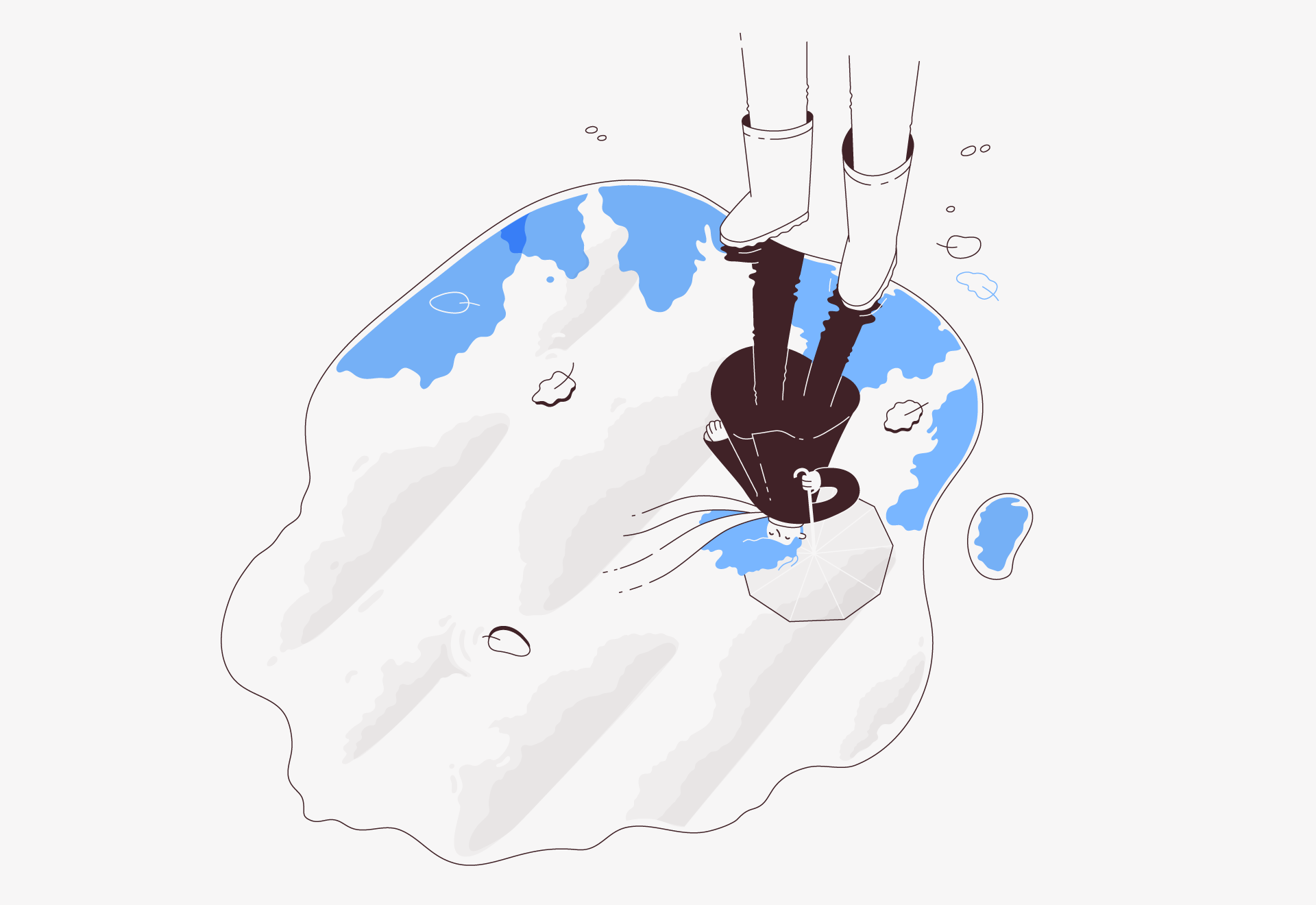 Travel alone girl Minimalism reflection autumn seasons spring summer w (8).png