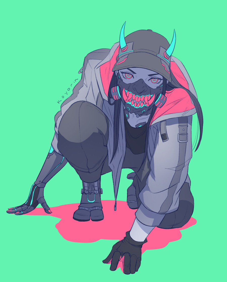 koyori-n-oni-mask-squat.jpg