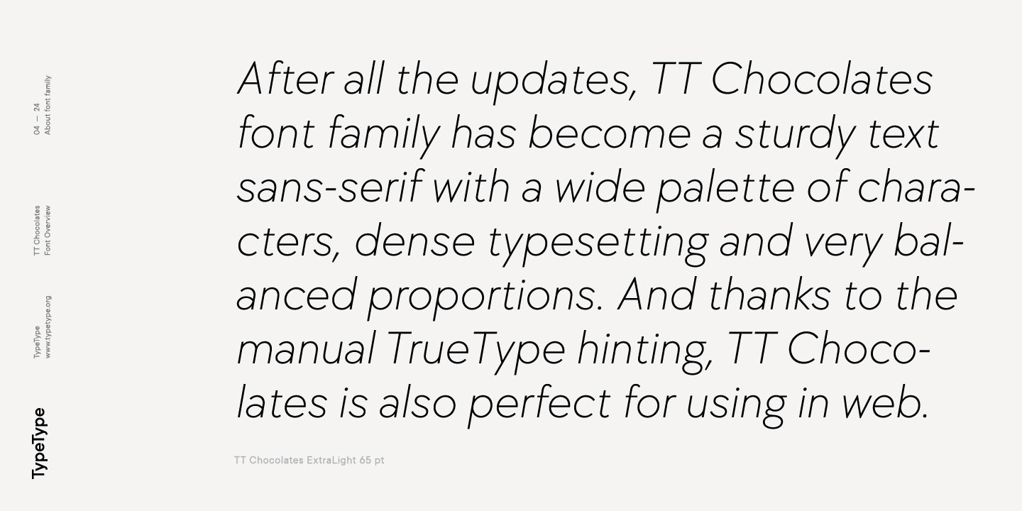 TT Chocolates chocolates sans serif sans Typeface typetype geometric sans