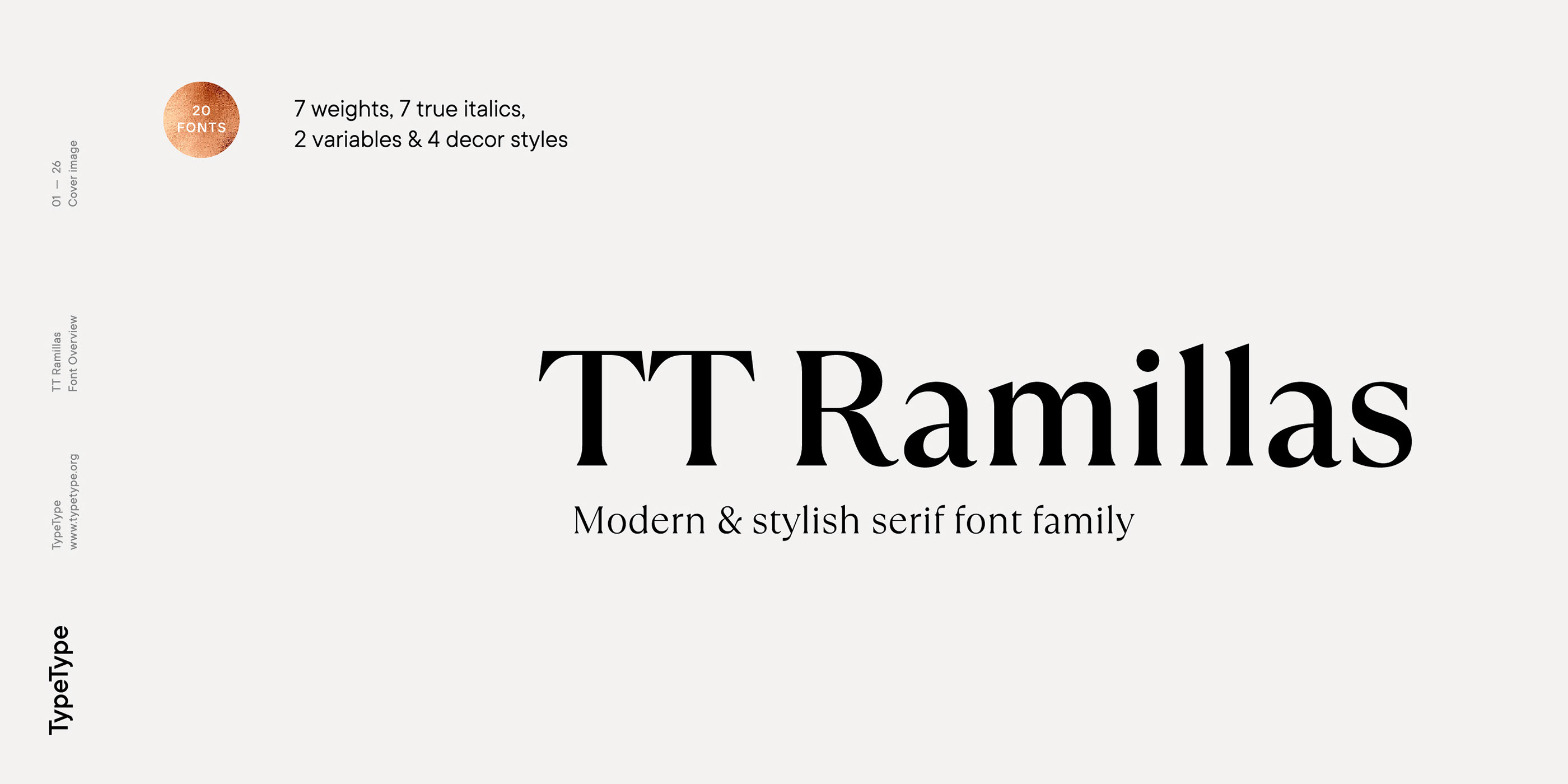 Cyrillic decorative High Contrast Ligatures outline serif small capitals transitional serif true italics variable