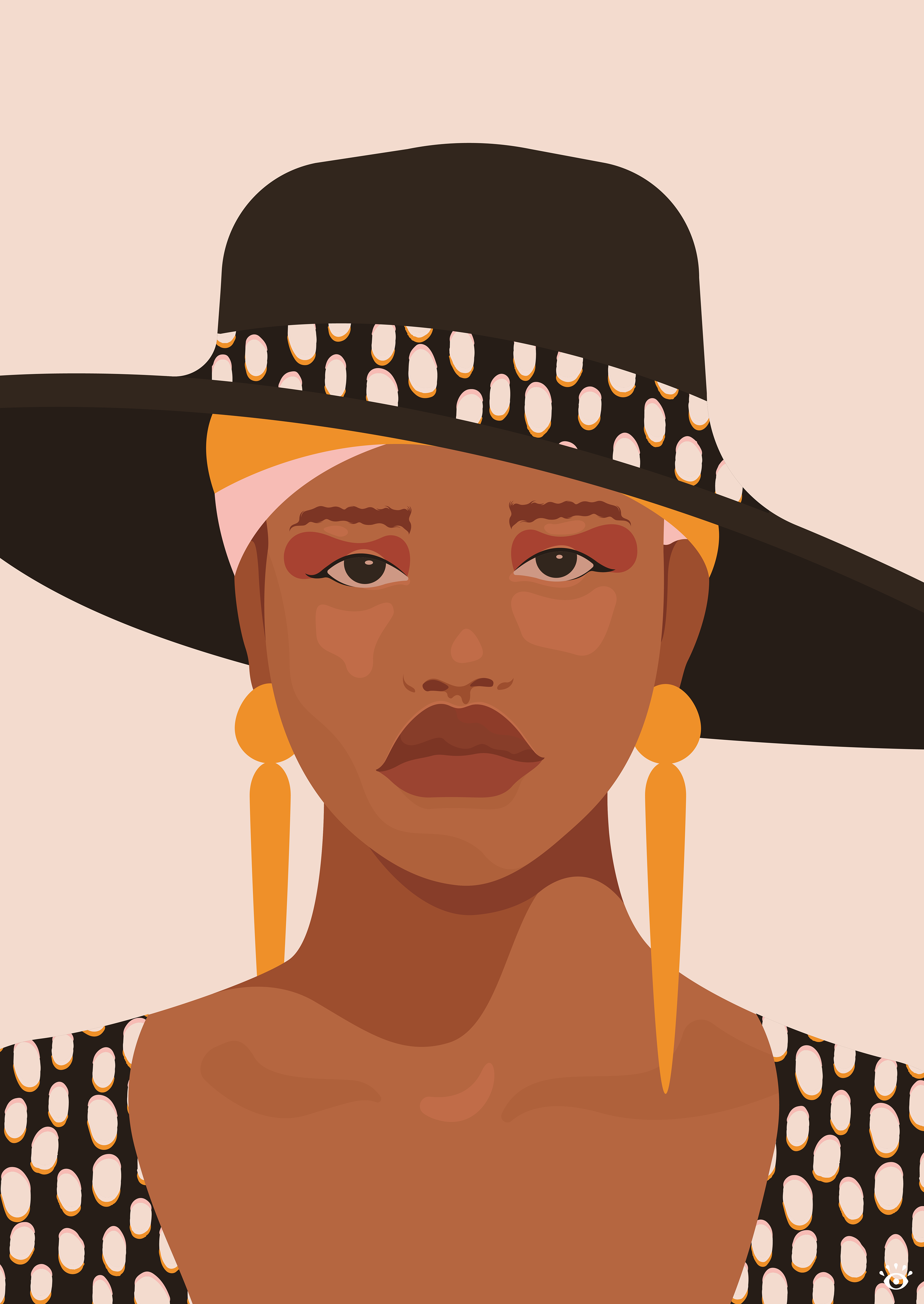 colorfull marseille portrait vector