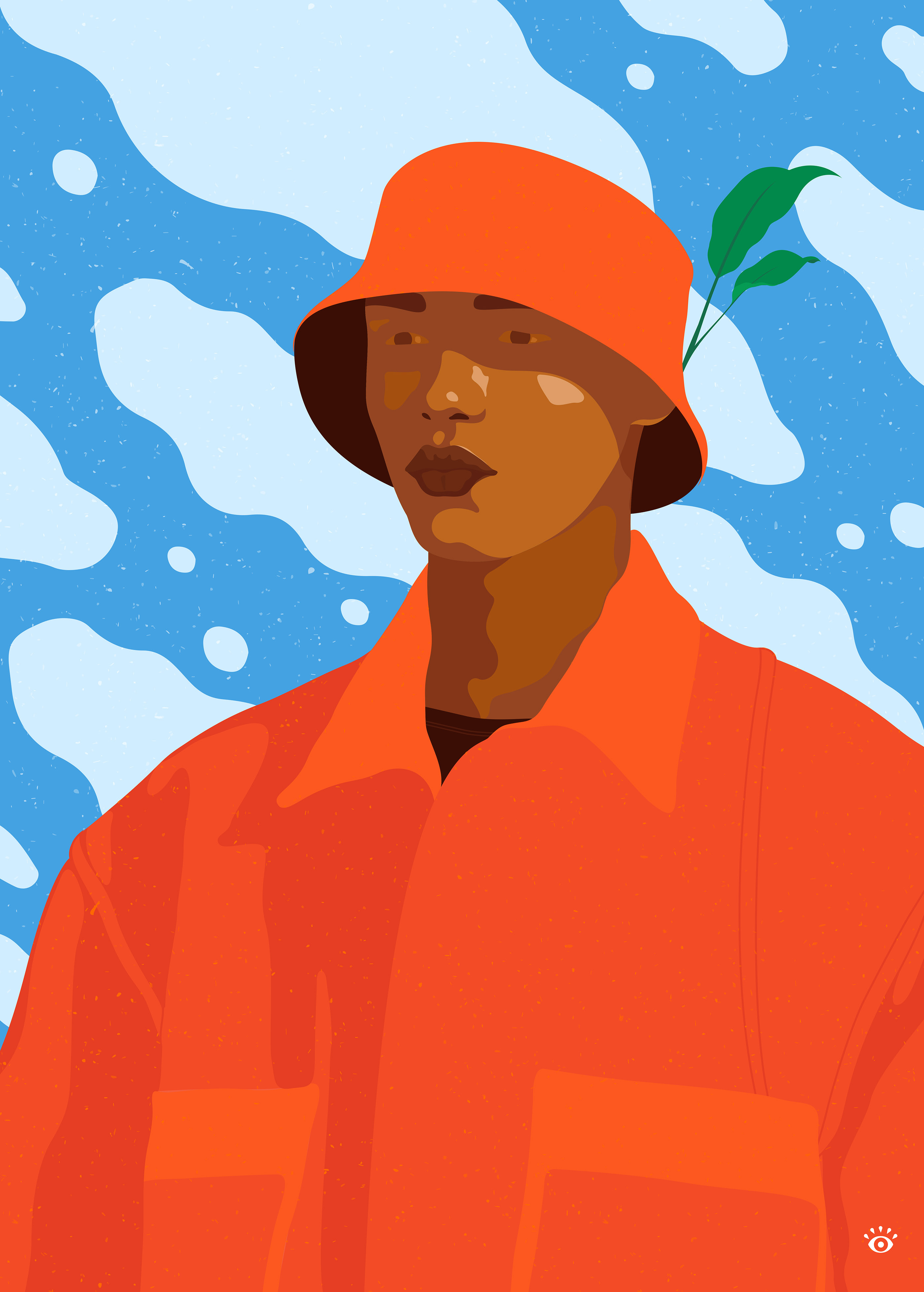 colorfull marseille portrait vector
