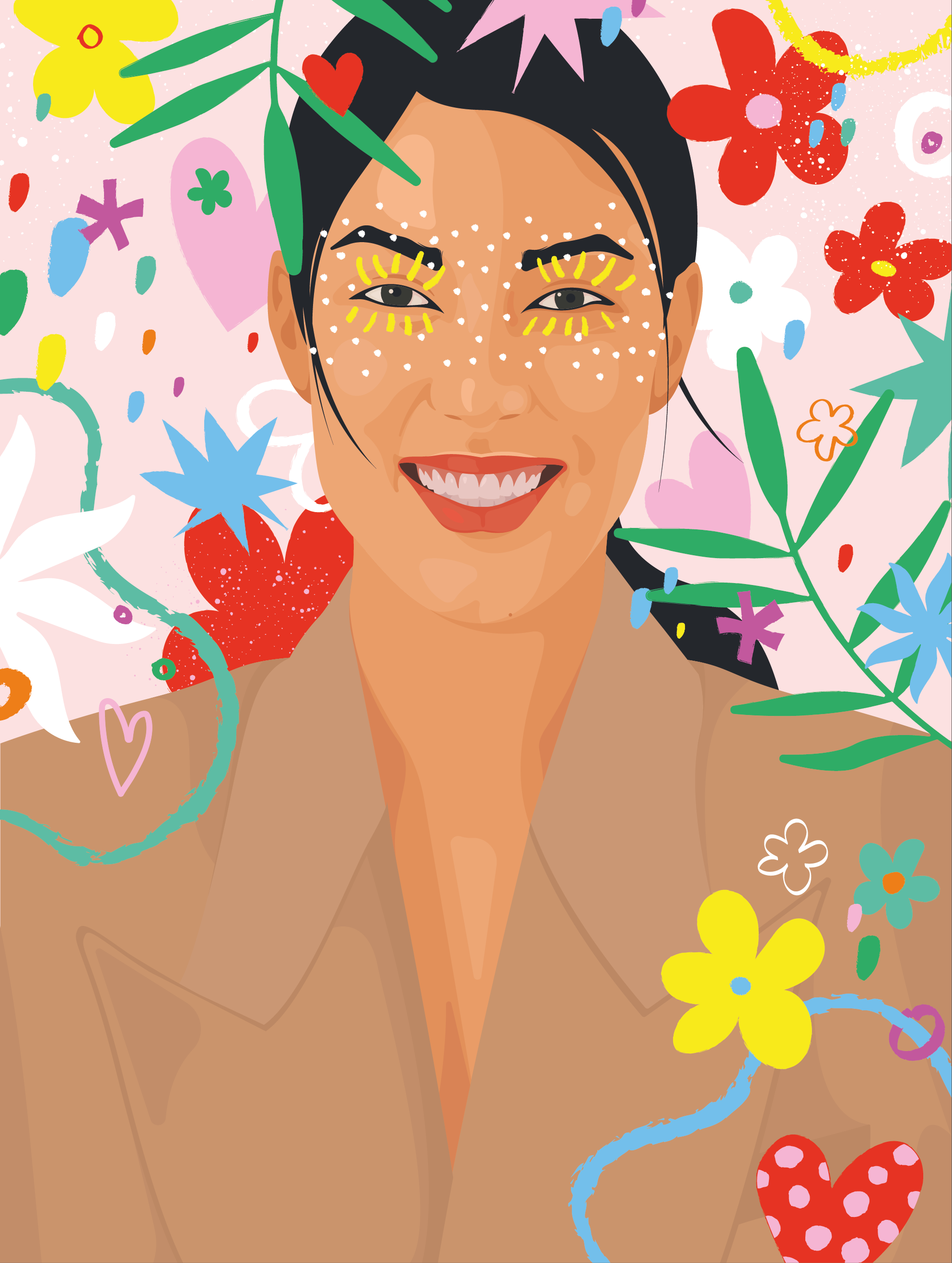 colorful ILLUSTRATION  marseille portrait vector woman women