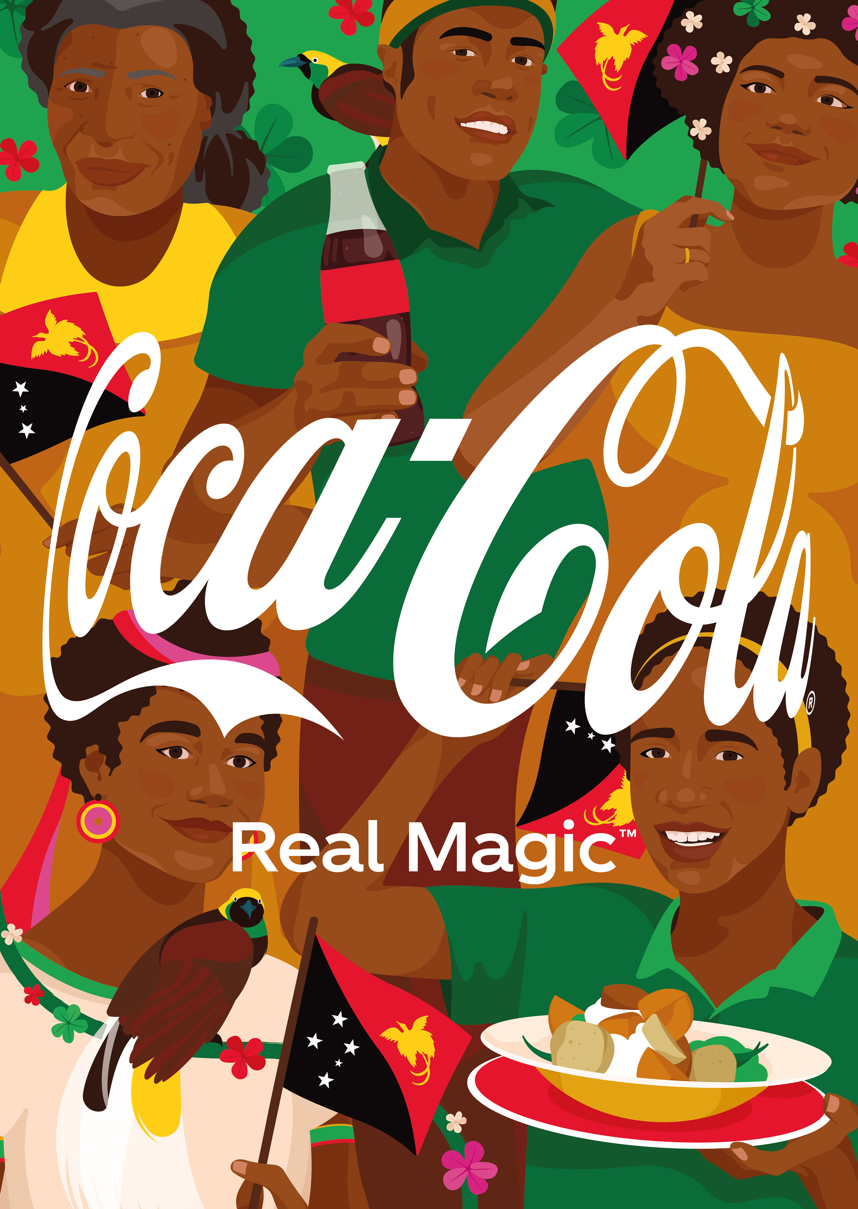 Advertising  asia campaign Coca Cola colorful drink family Food  independence day party