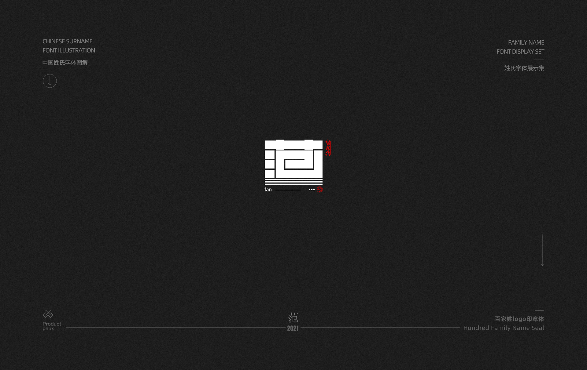 百家姓字体设计  02