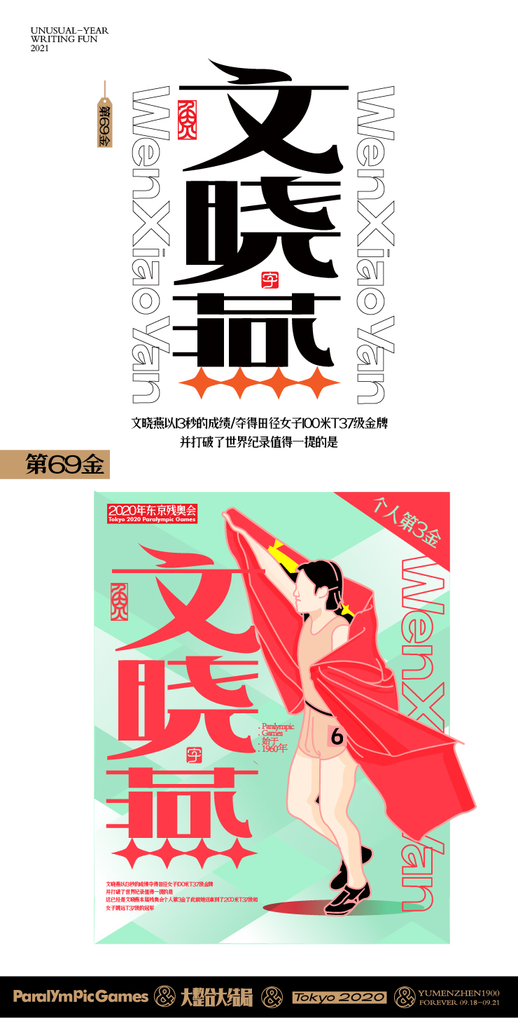 随心随性15-东京残奥会中国金牌榜