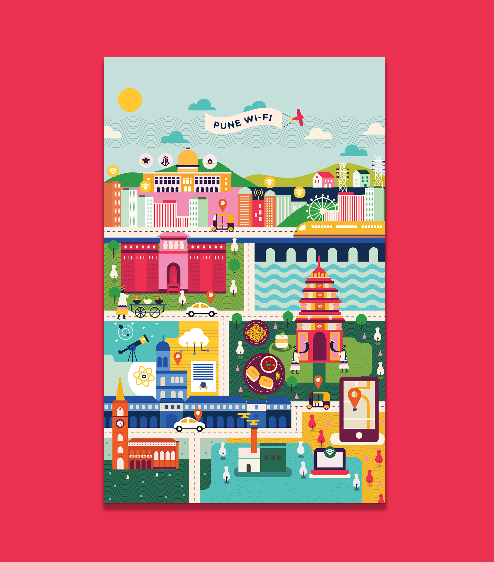 PUNE smart city google googlestation punecity India temple Wi-Fi Internet hotspot
