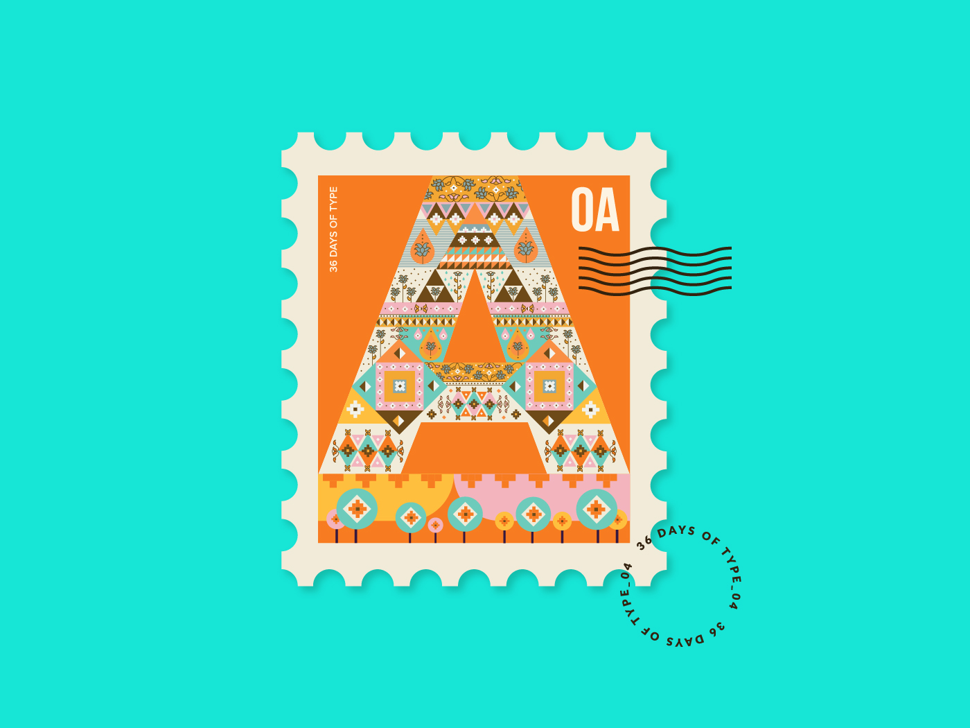 36daysoftype type alphabtets city Radio floral Space  India PUNE