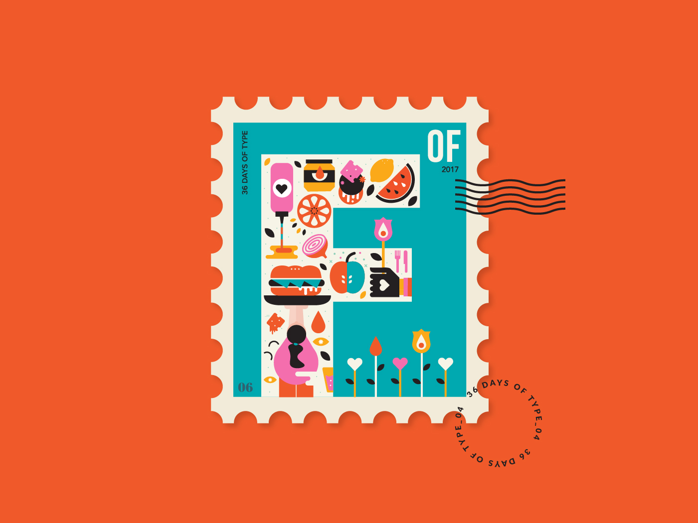 36daysoftype type alphabtets city Radio floral Space  India PUNE
