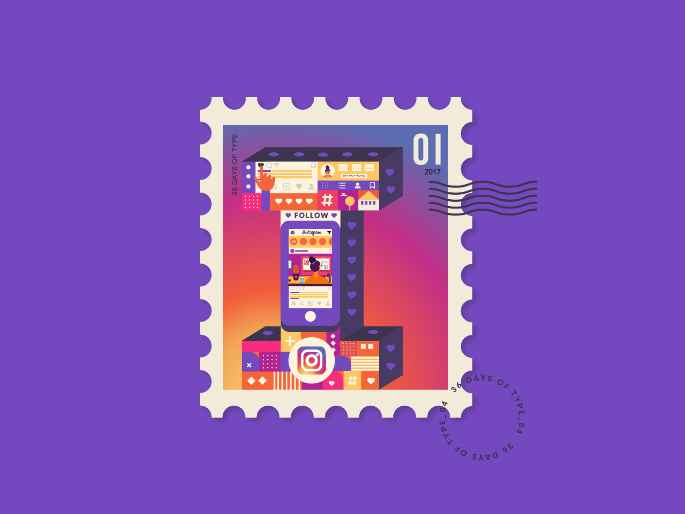 36daysoftype type alphabtets city Radio floral Space  India PUNE