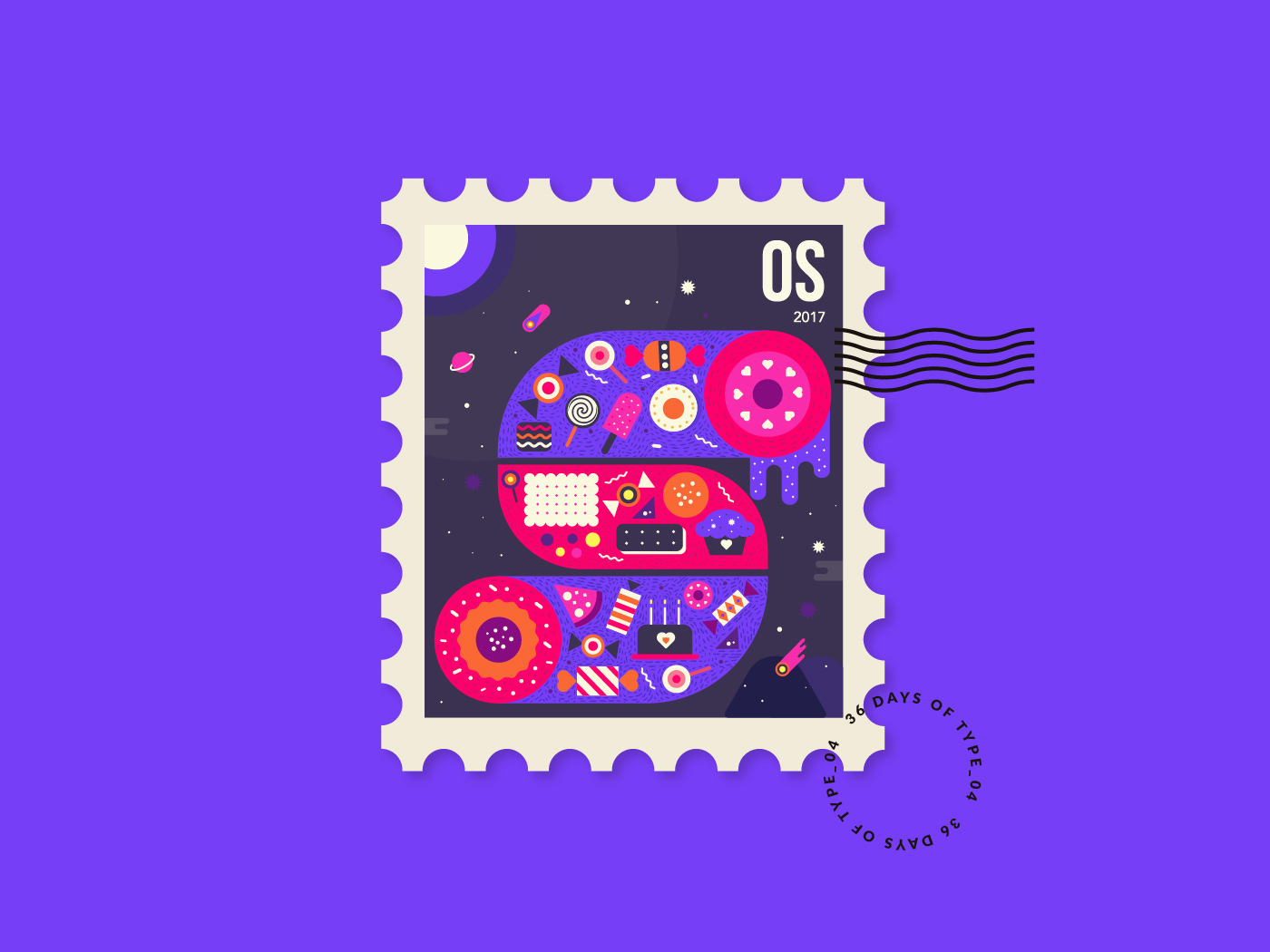 36daysoftype type alphabtets city Radio floral Space  India PUNE