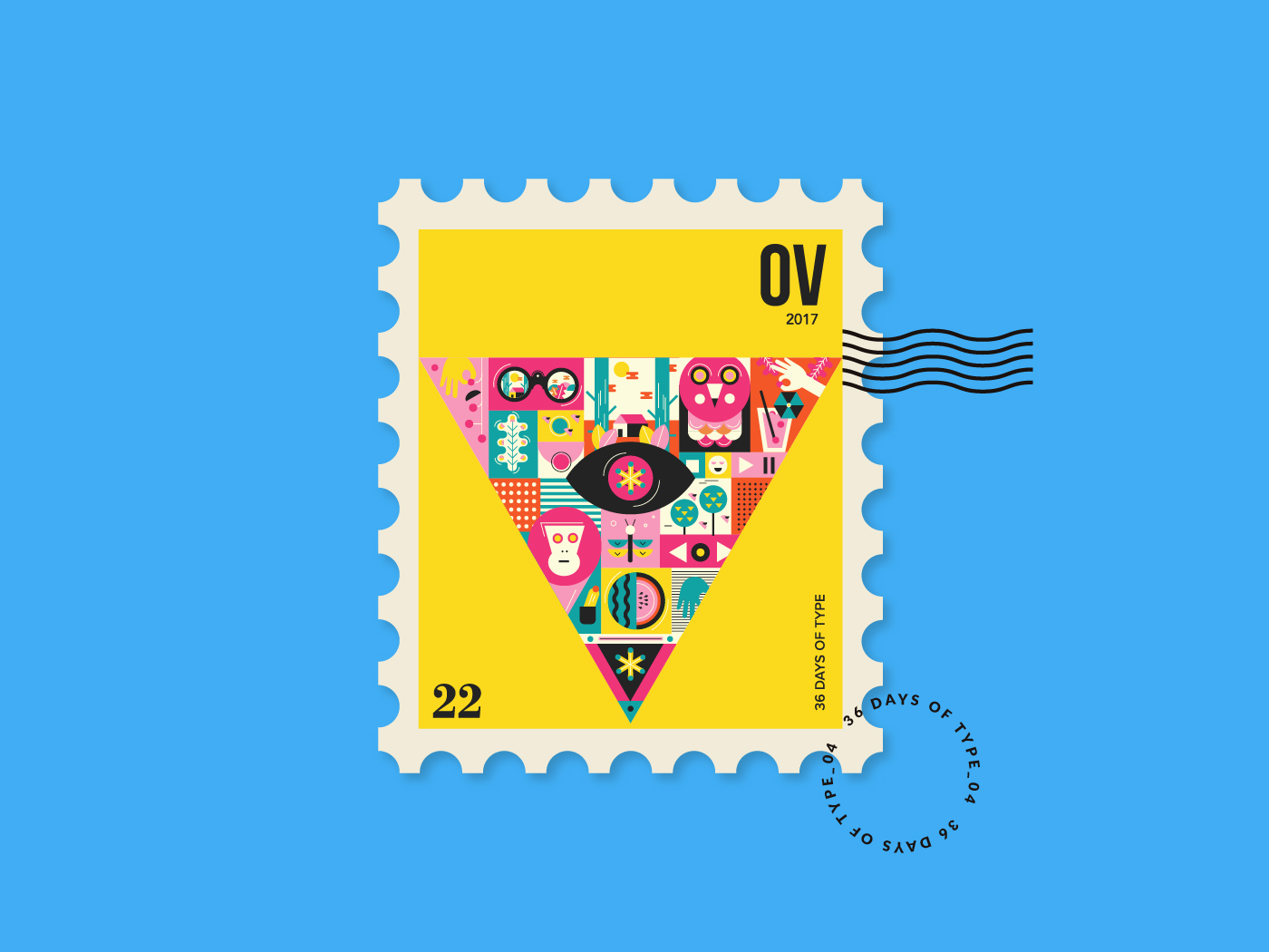 36daysoftype type alphabtets city Radio floral Space  India PUNE