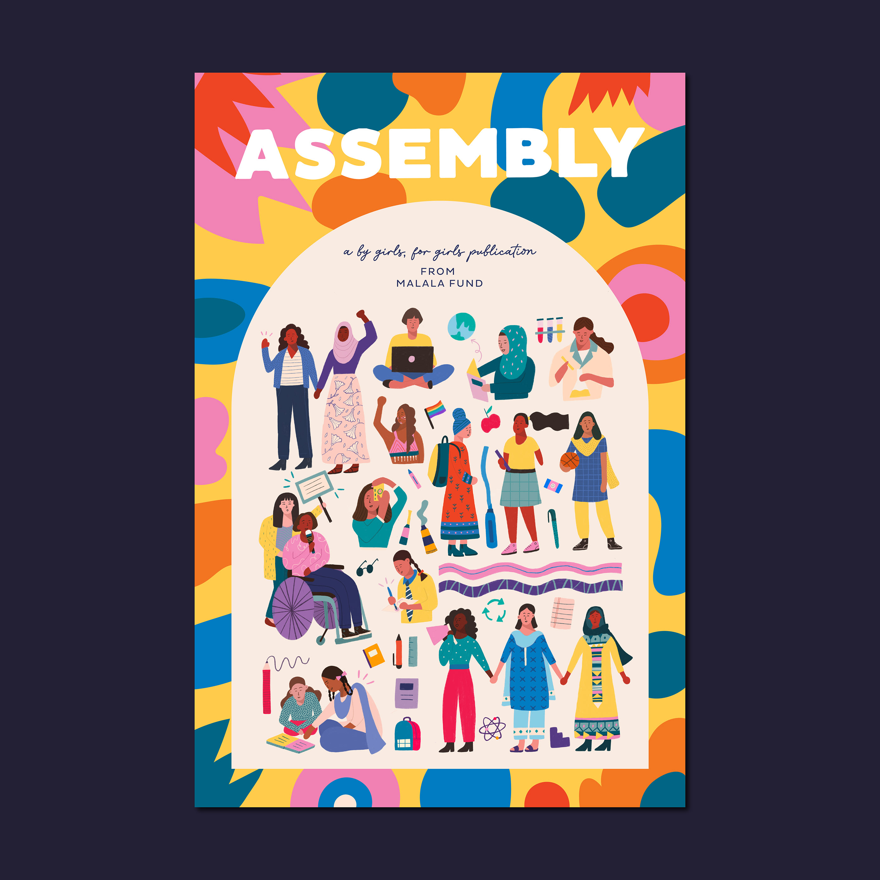 Education Girl Power assembly bookcover Bookdesign editorial feminist ILLUSTRATION  India malala