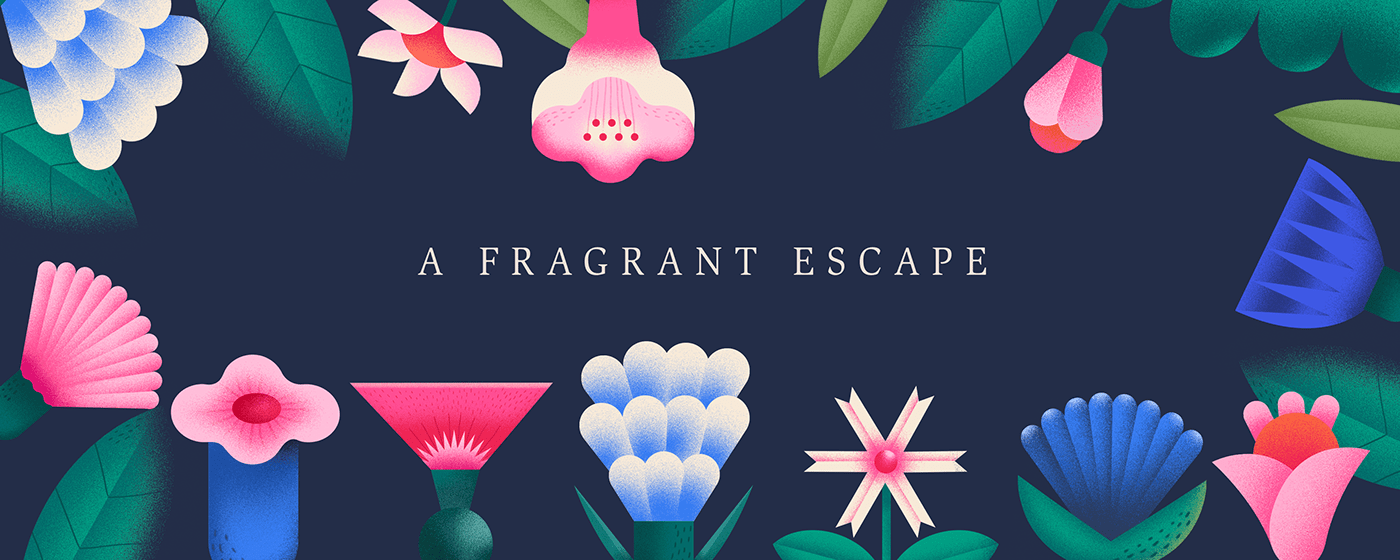 Flowers Fragrance bloom perfume pattern Illustrator Digital Art  ILLUSTRATION  women