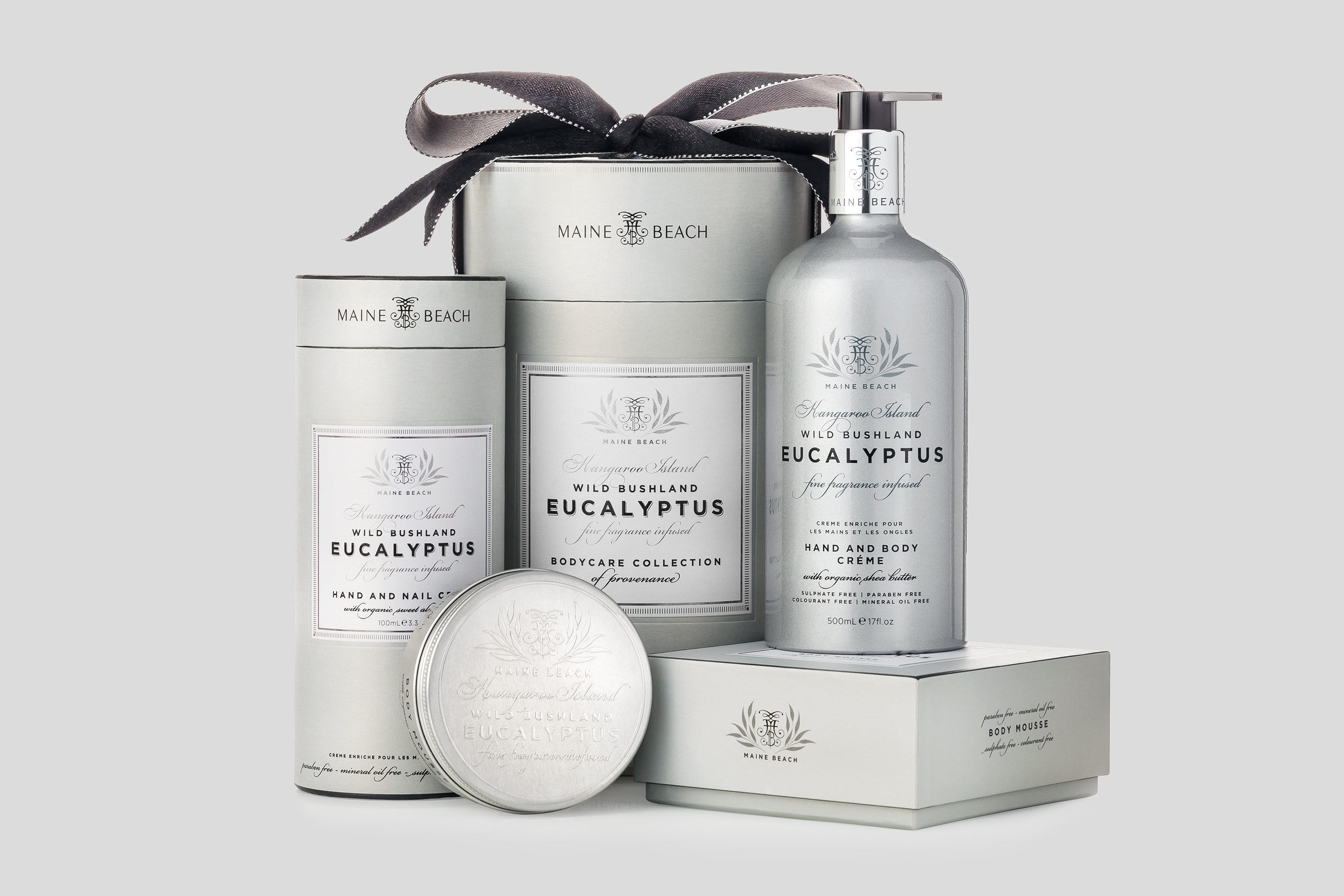 maine beach australian bodycare bodycare packaging packaging design eucalyptus bodycare bodycare collection harcus design Harcus australian design label design