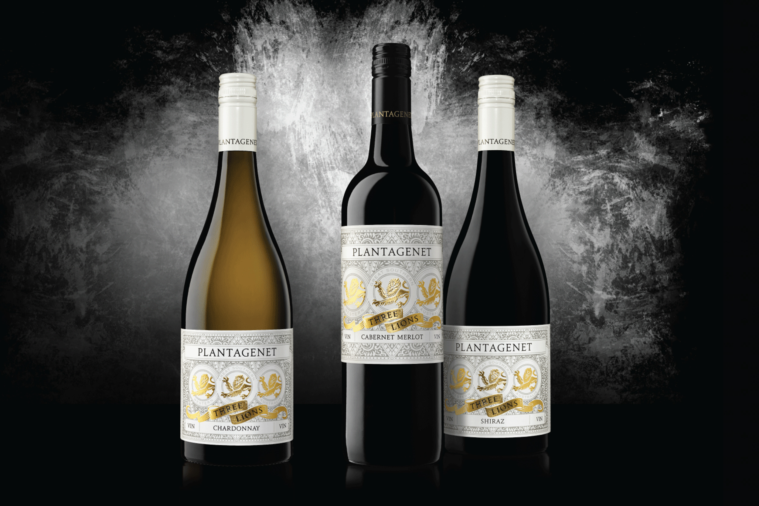 Packaging wine label Label wine australian wine Australia shiraz three lions Harcus harcus design