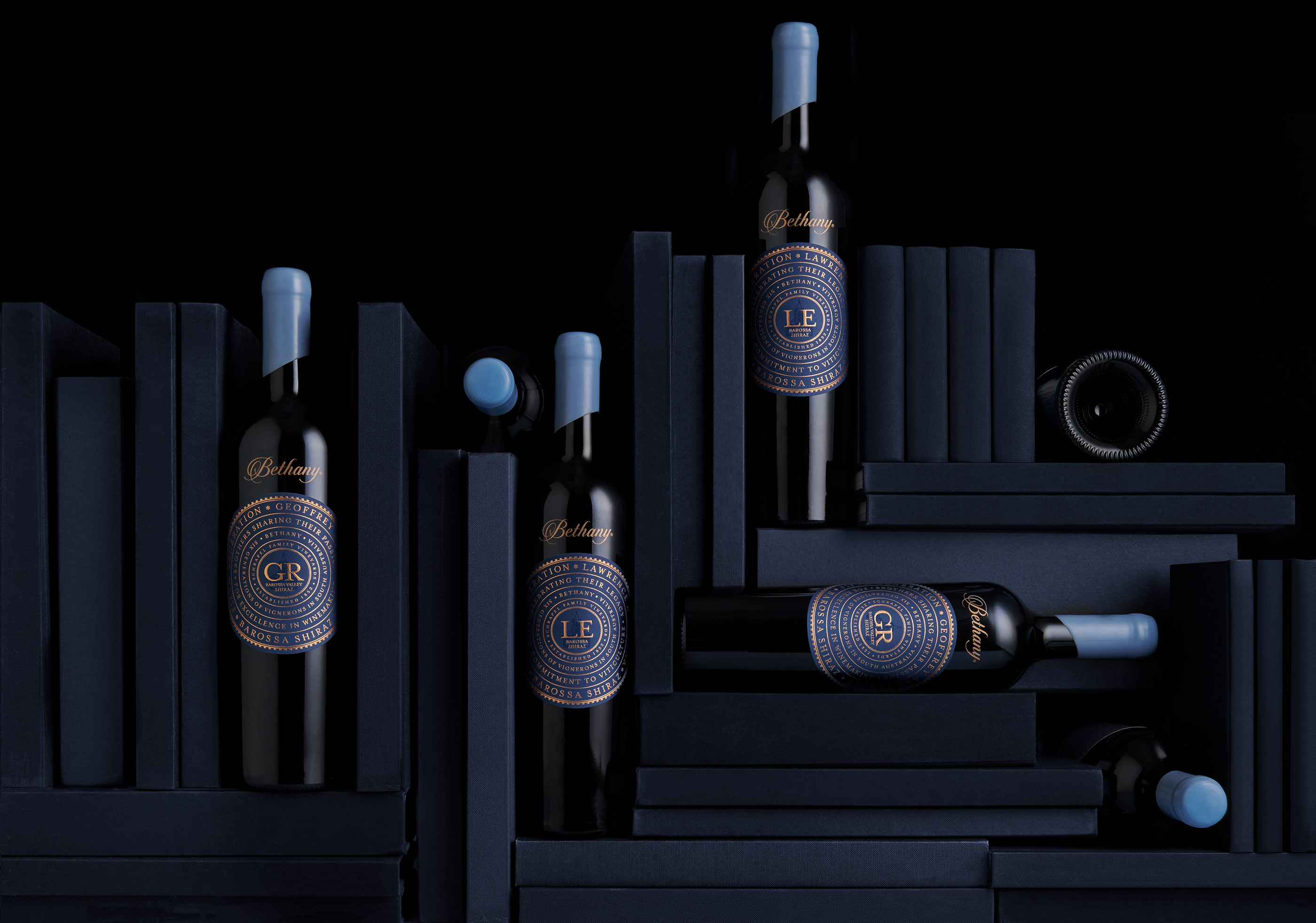 Packaging label design wine label Bethany bethany wines australian wine harcusdesign Harcus gr label le label