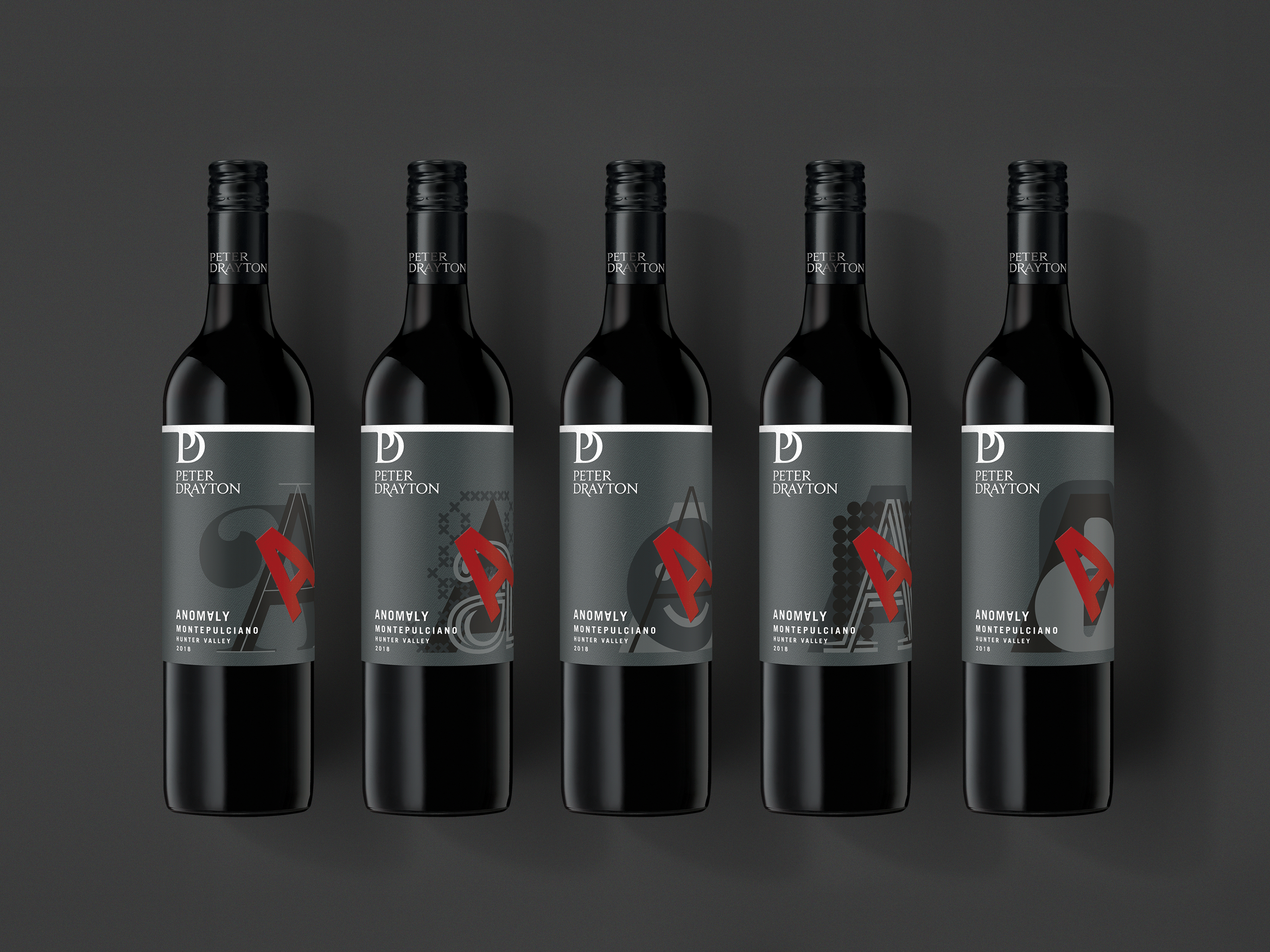 anomaly australian design Harcus harcus design label design Packaging packaging design peter drayton wines wine wine label