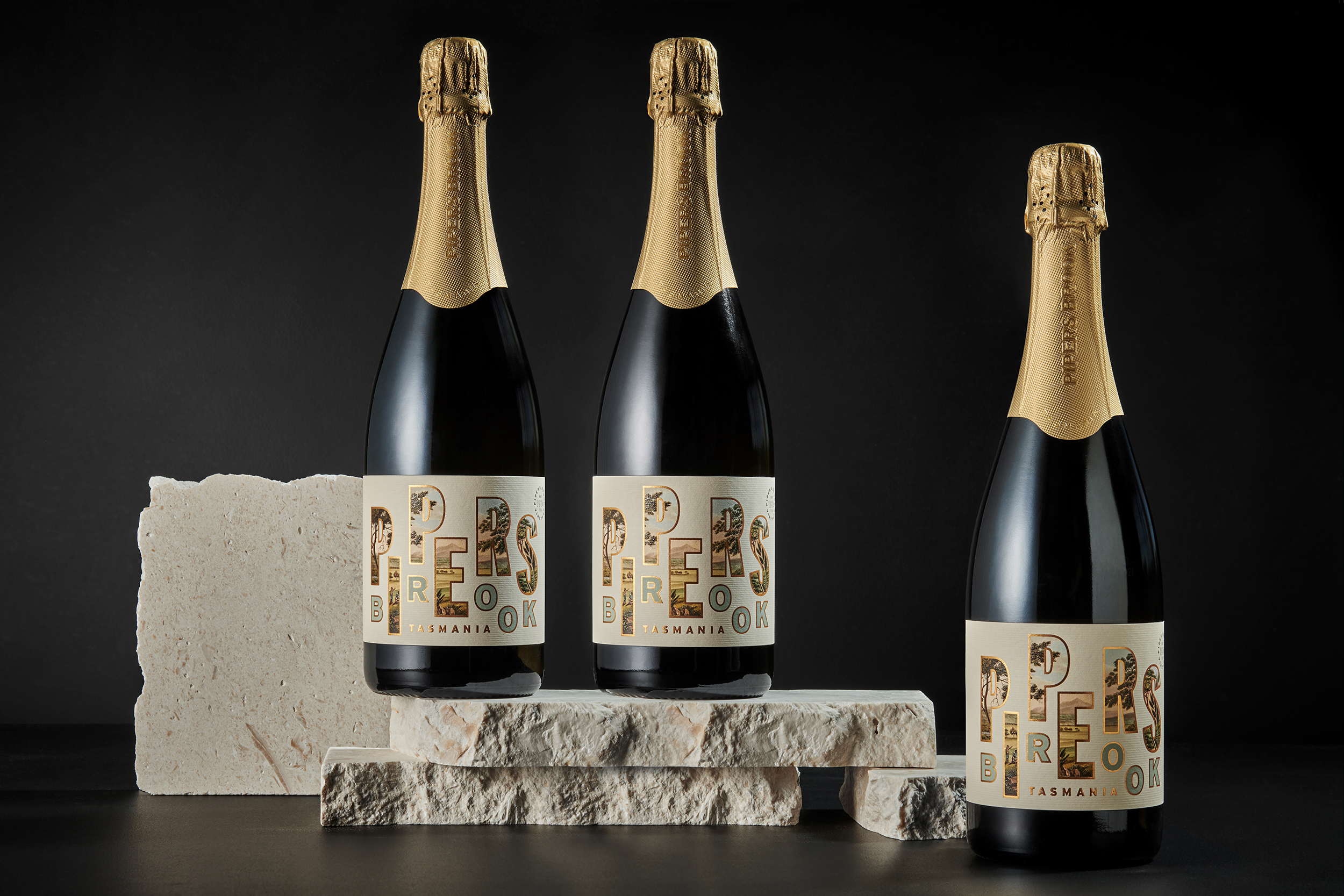 Harcus harcus design label design Pipers   pipers tasmania sparkling label sparkling wine tasmanian wine wine label