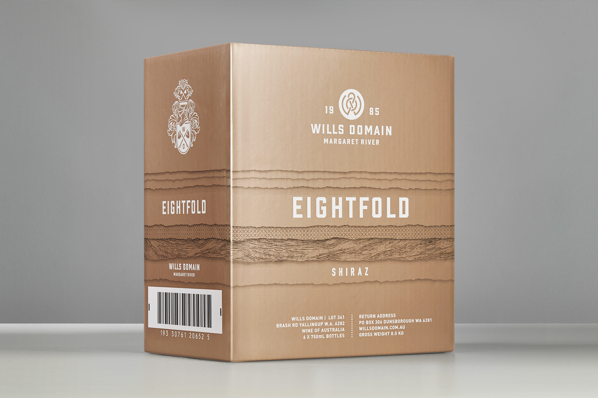 eightfold wills domain harus design Harcus wine label label design wine australian wine Packaging packaging design