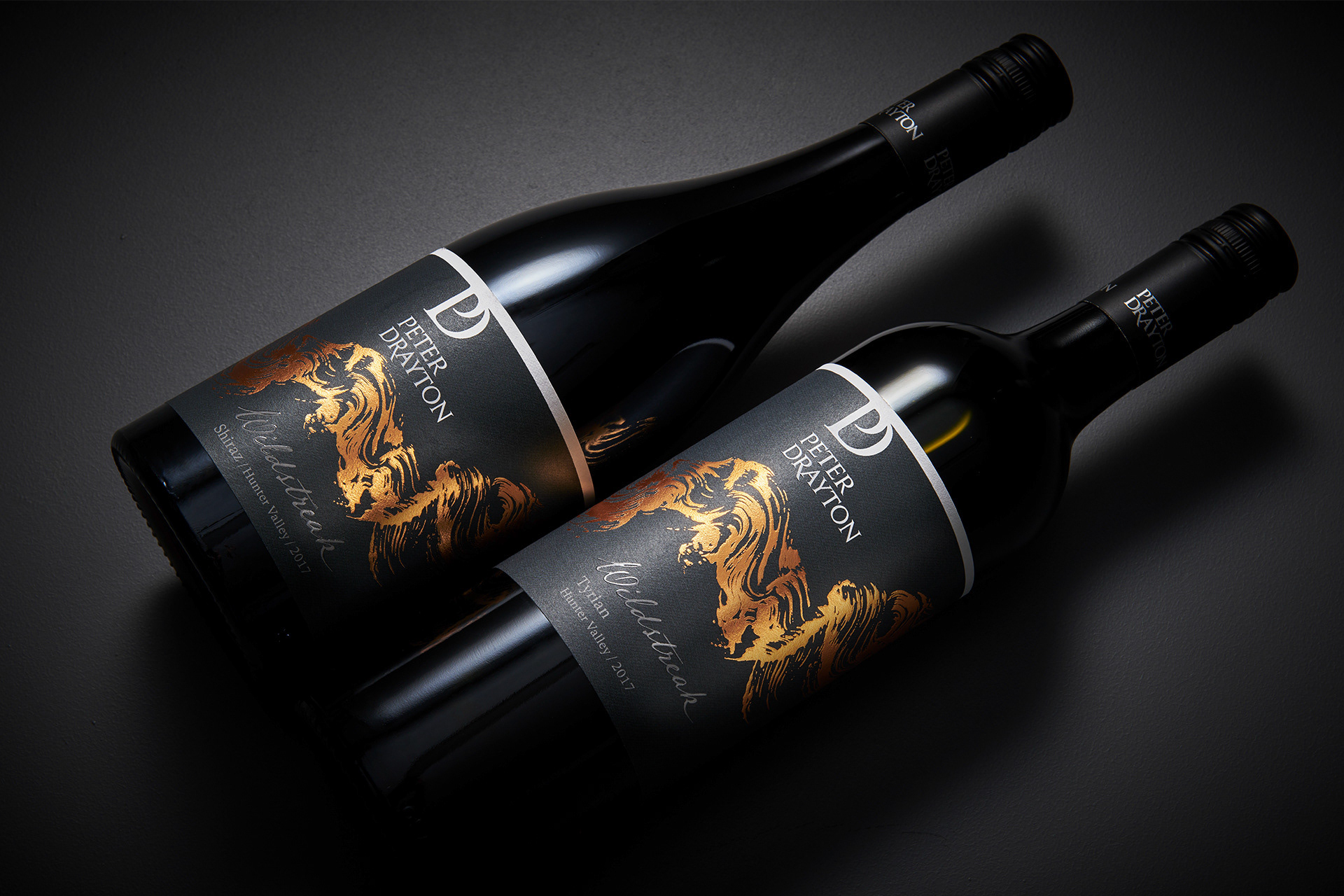 peter drayton wines australian wine wine label label design ironbark hill wine Packaging packaging design Wine label Design Oceania wine of australia