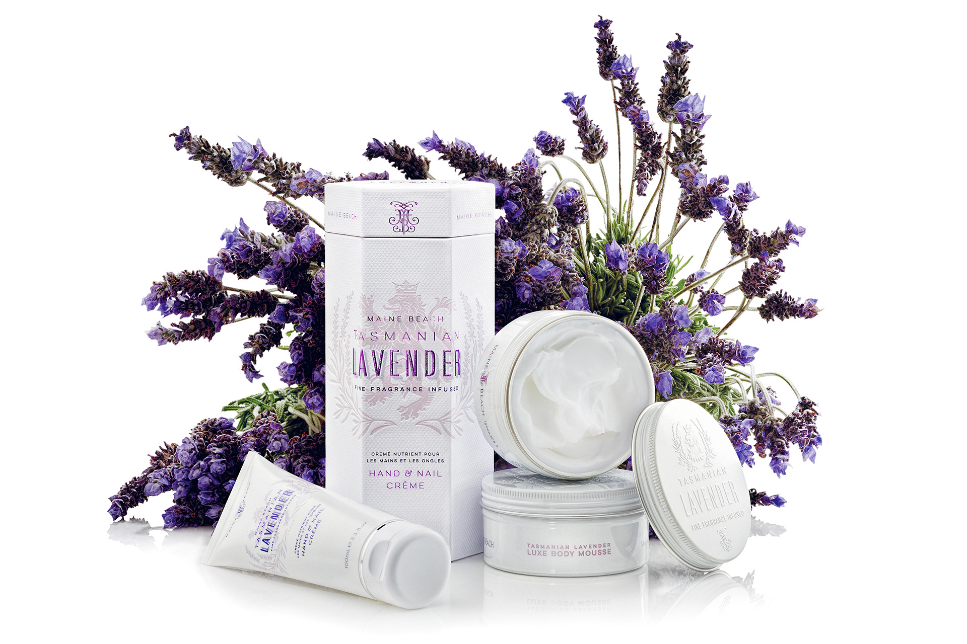 maine beach Body care bodycare packaging Packaging packaging design label design Australian Packaging australian bodycare tasmanian lavender creme