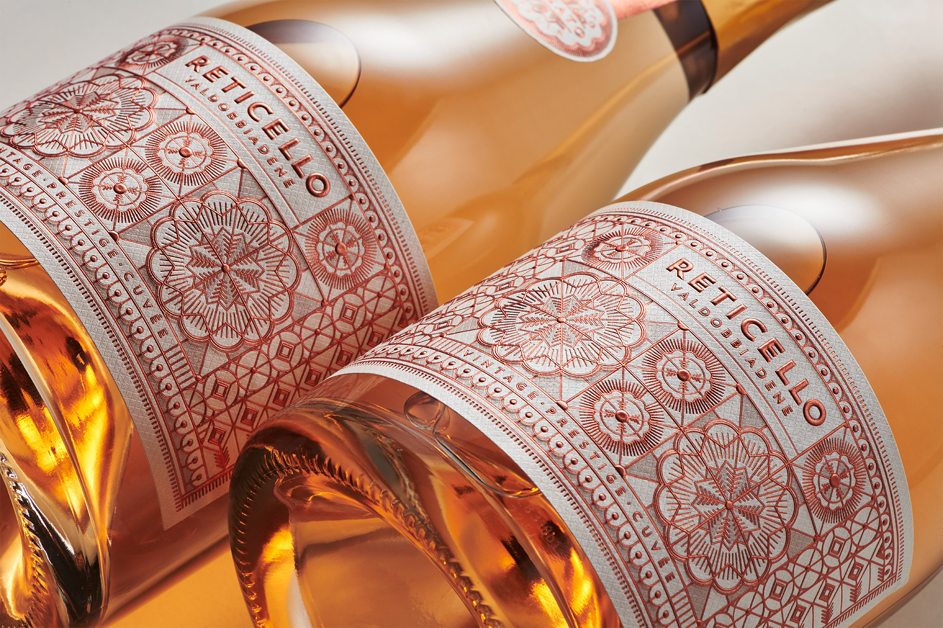 australian design Australian sparkling Harcus harcus design italian prosecco label design Prosecco label reticello sparkling label spicers