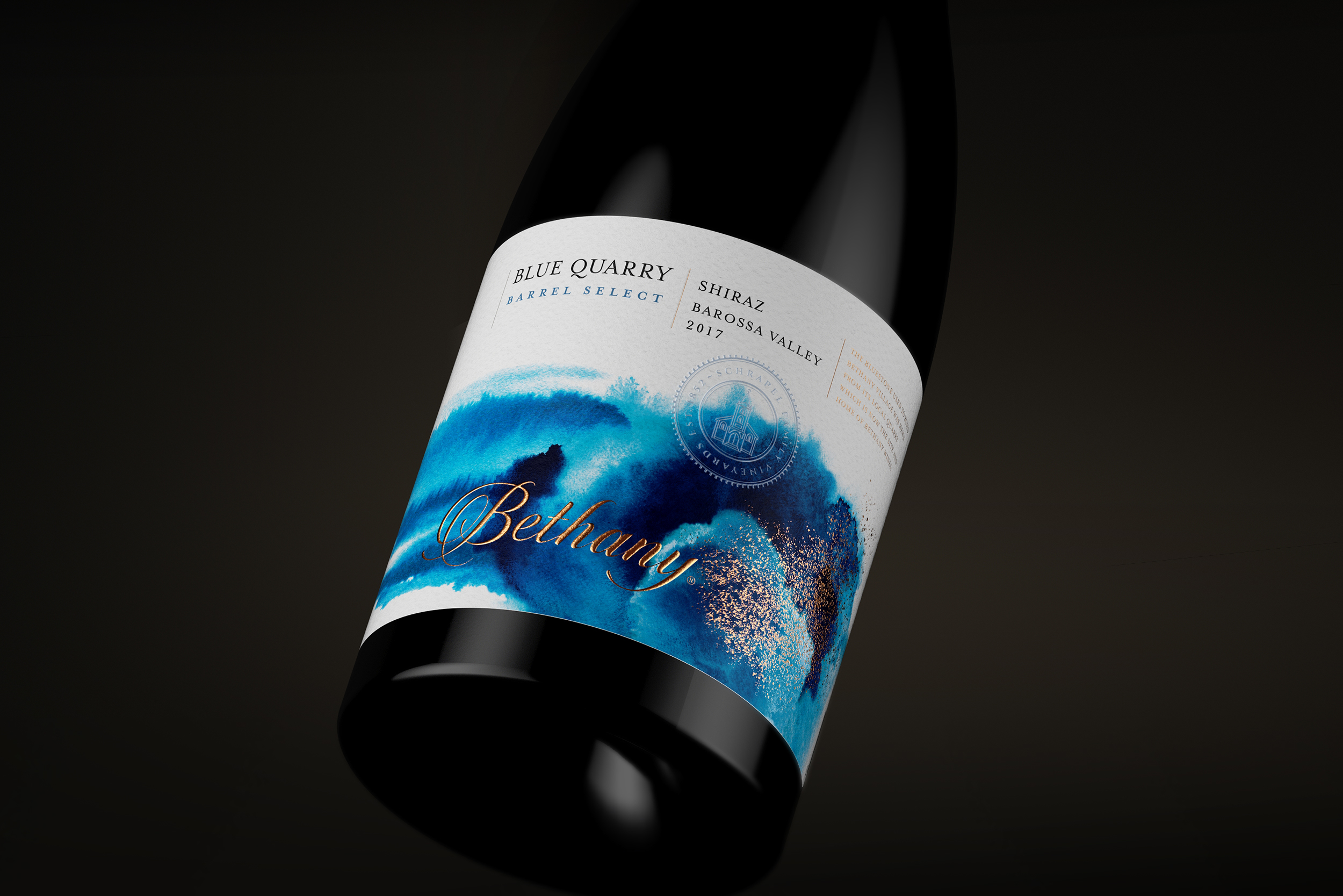 bethany wines barossa australian wine Label wine label Packaging packaging design blue quarry australian design barossa valley