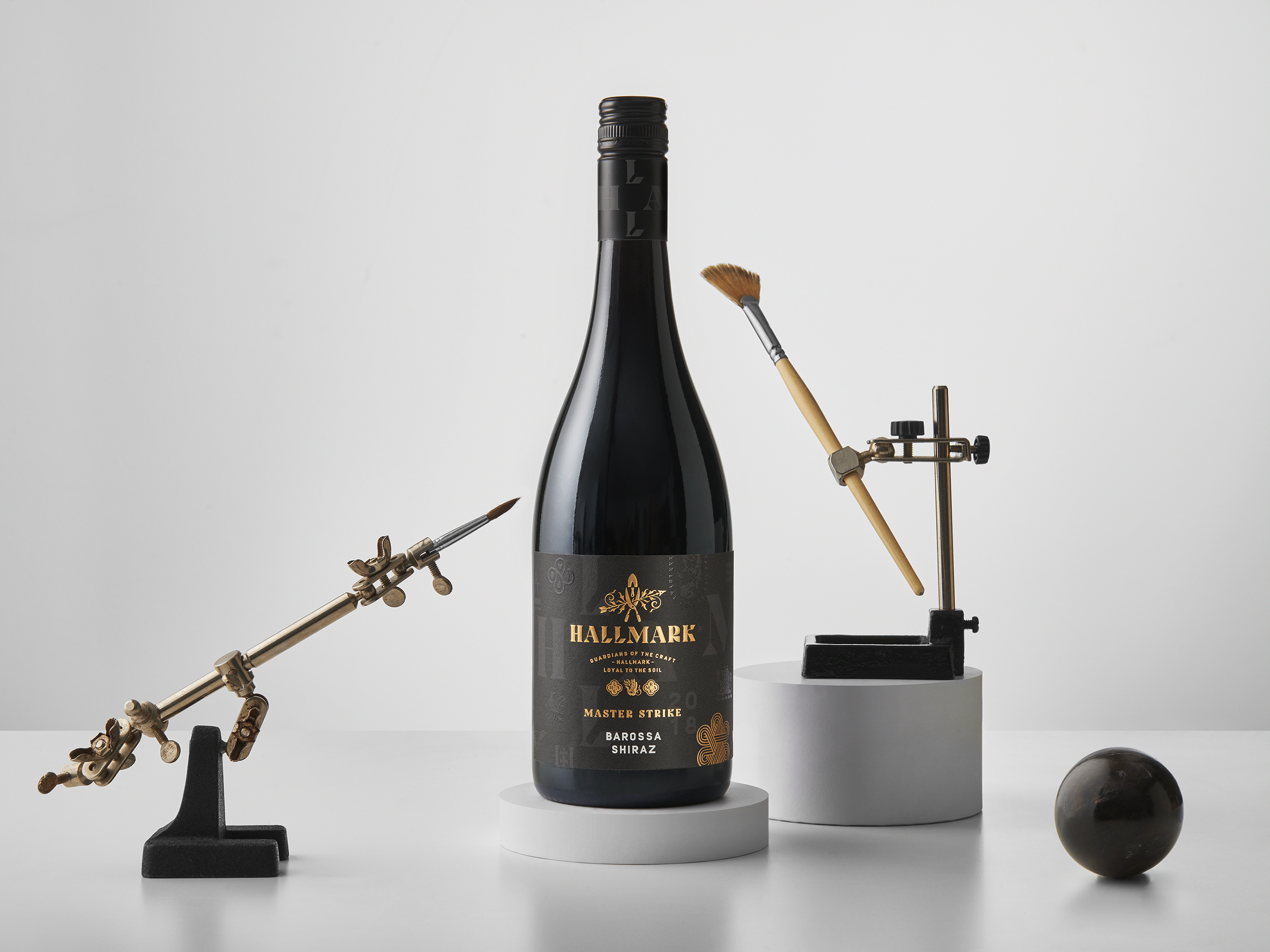 australian wine barossa hallmark Harcus harcus design label design packaging design shiraz wine label