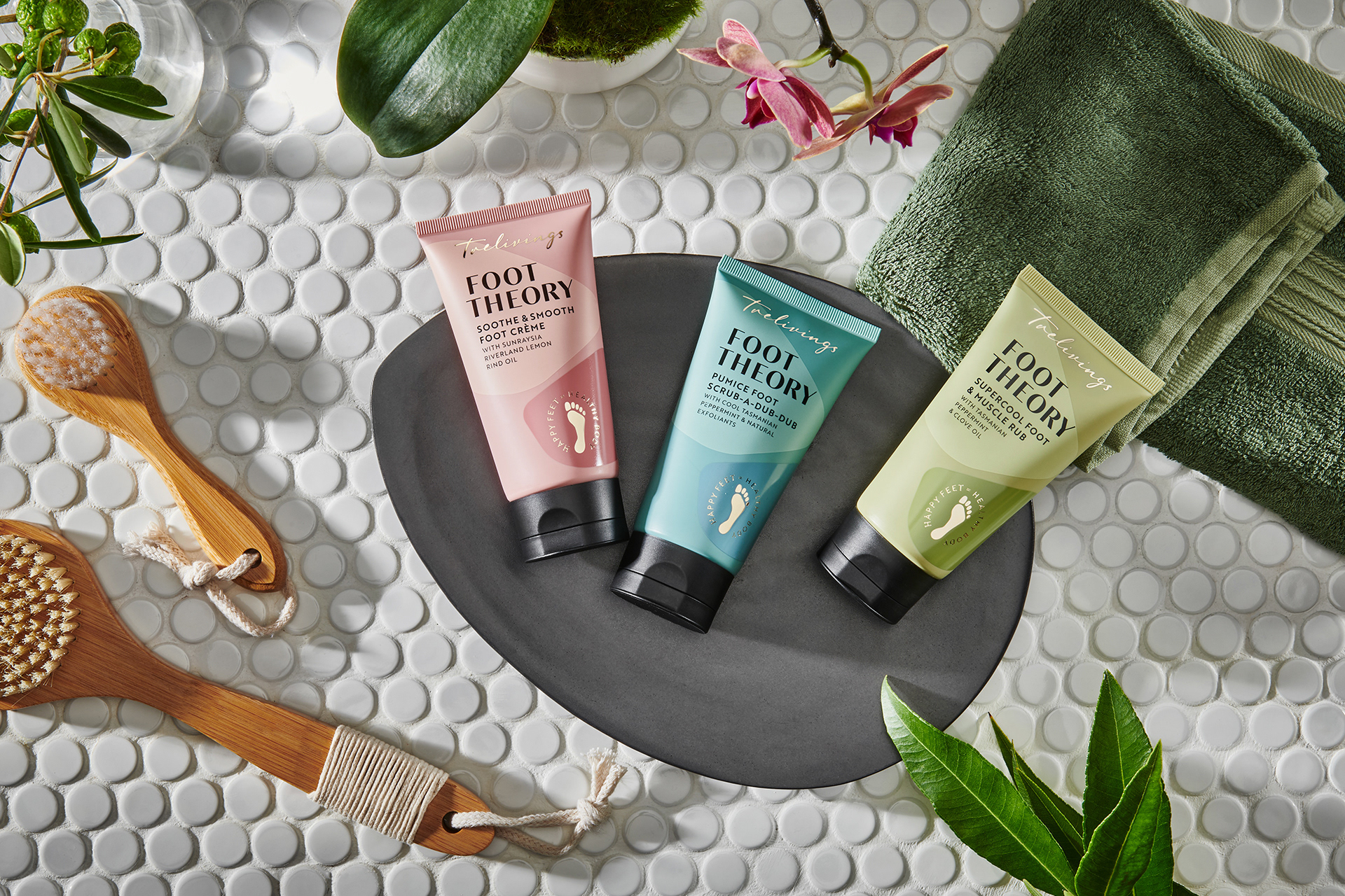 bodycare packaging Brand Design branding  foot theory footcare footcare cream Packaging packaging design product design  Skincare packaging
