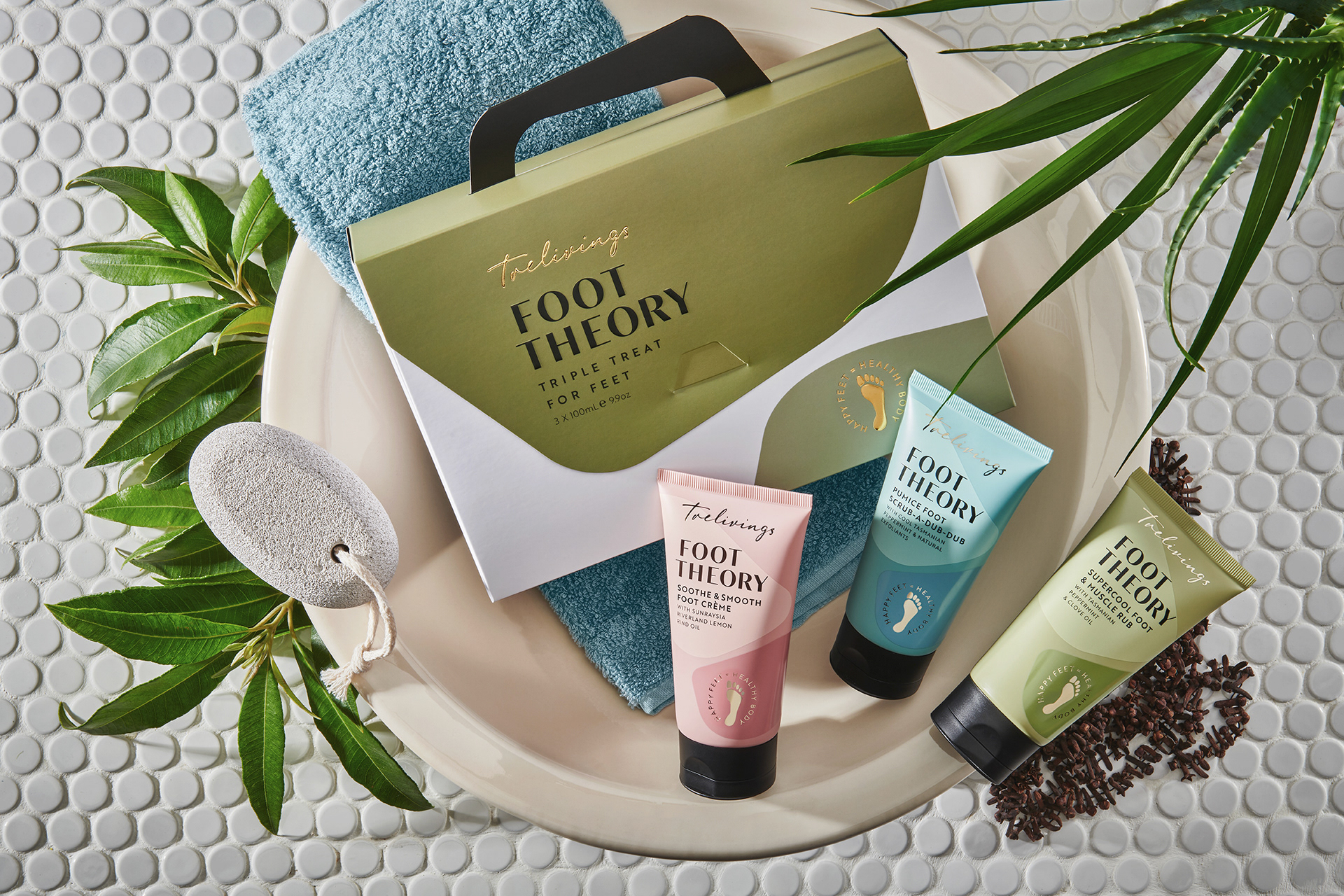 bodycare packaging Brand Design branding  foot theory footcare footcare cream Packaging packaging design product design  Skincare packaging