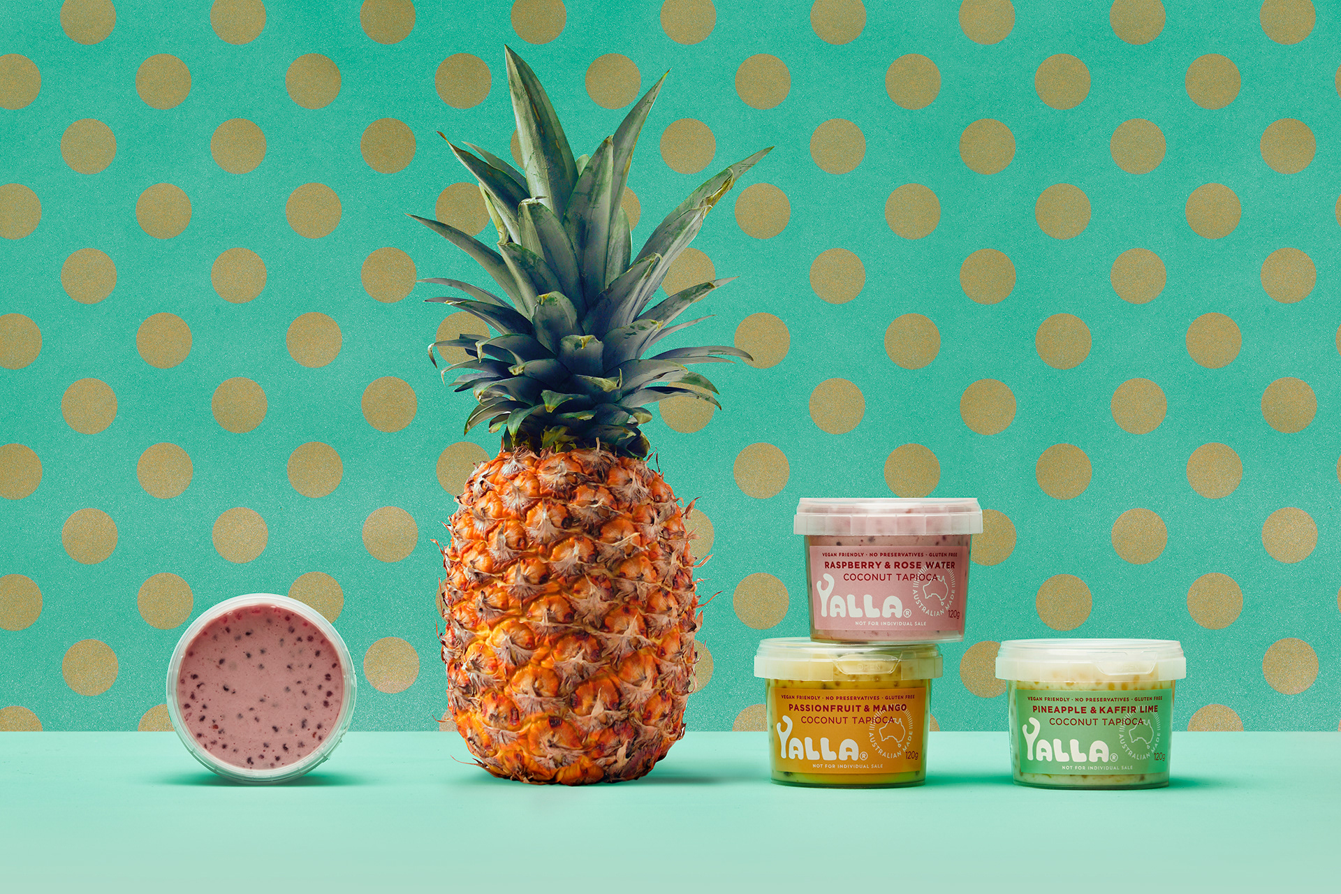 Australian Packaging dessert foil harcus design label design Packaging packaging design premium packaging yalla tapioca
