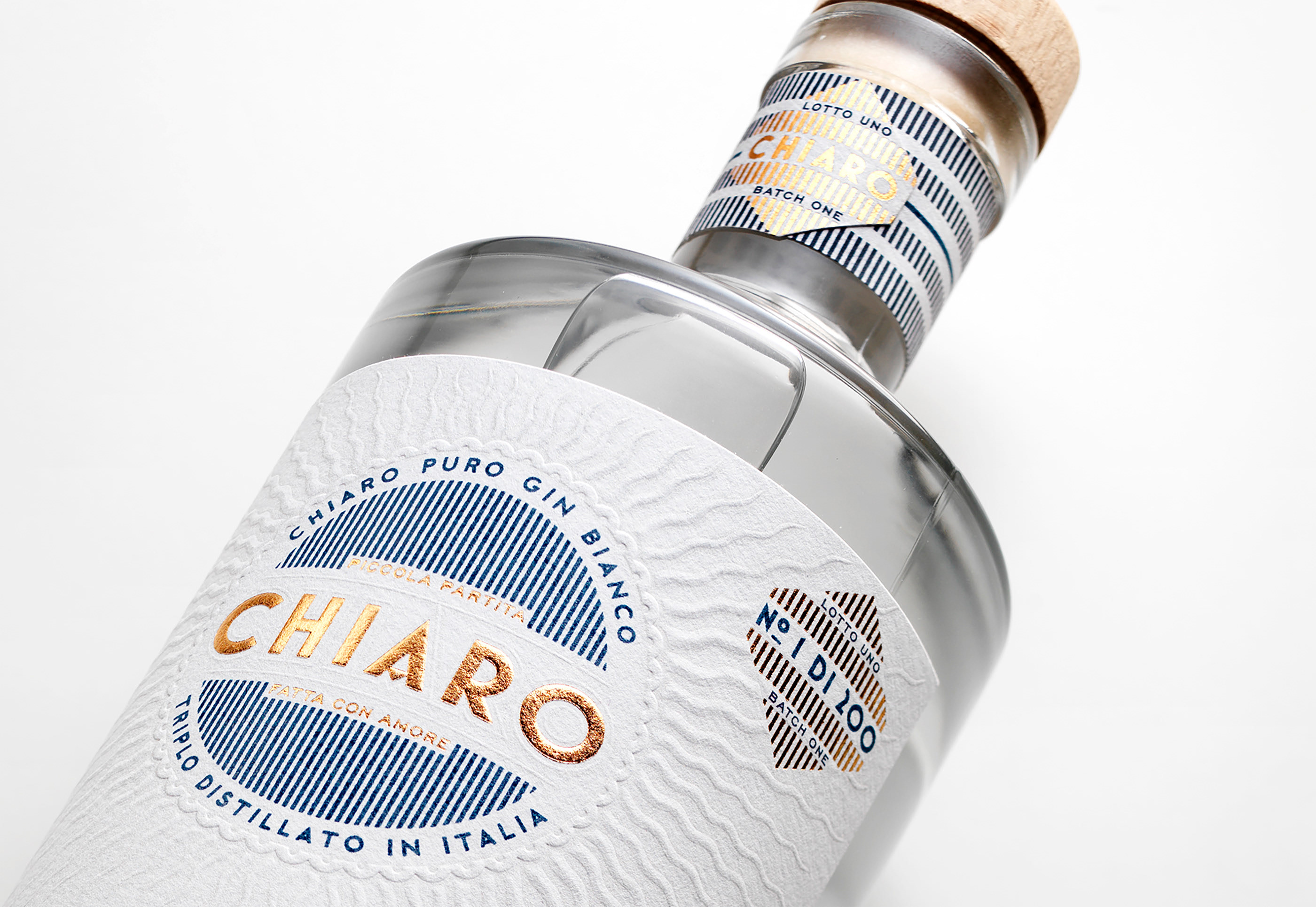 chiaro gin Label spicers label design gin label italian gin chiaro gin Packaging packaging design
