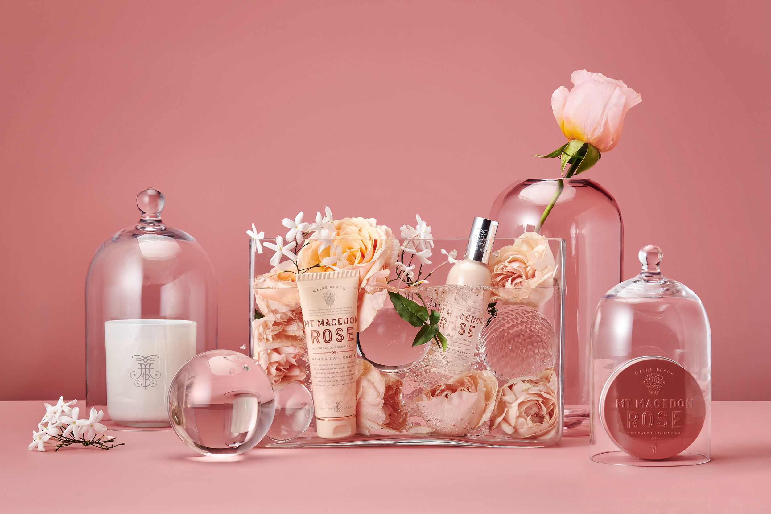 Body care Australian Packaging branding  premium maine beach Fashion  rose Harcus harcus design