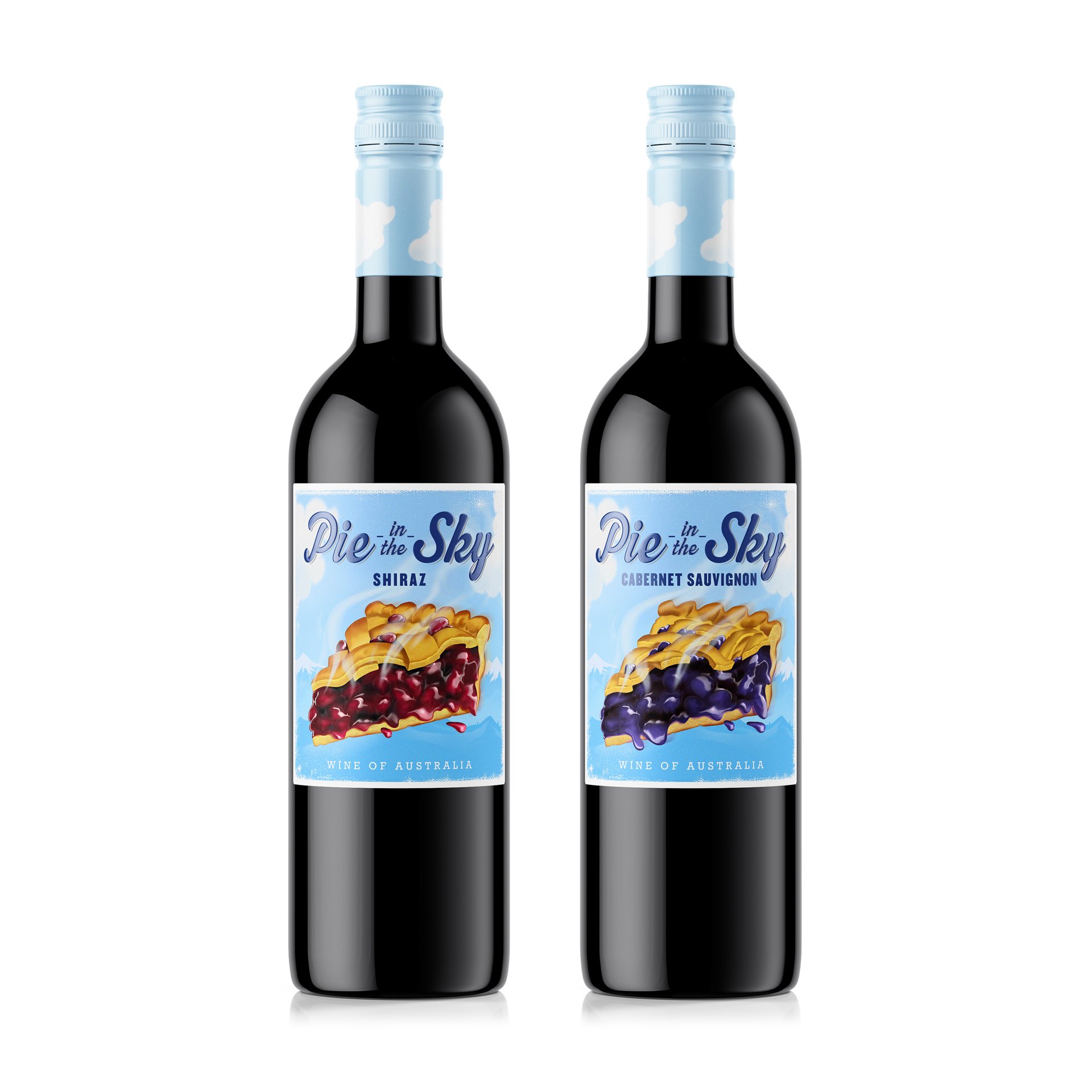 葡萄酒包装设计 PieInTheSky 设置拉子 CabSauv