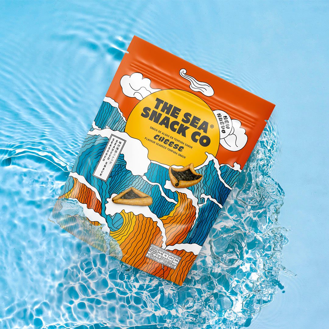 Photo shared by MABA on September 28, 2023 tagging @bea_maba, @miguelangel_maba, @joselorentegd, @estudiomaba, @sixtybelowzero, and @theseasnackco. May be an image of petfood, hand cream, wafer, seaweed and text.