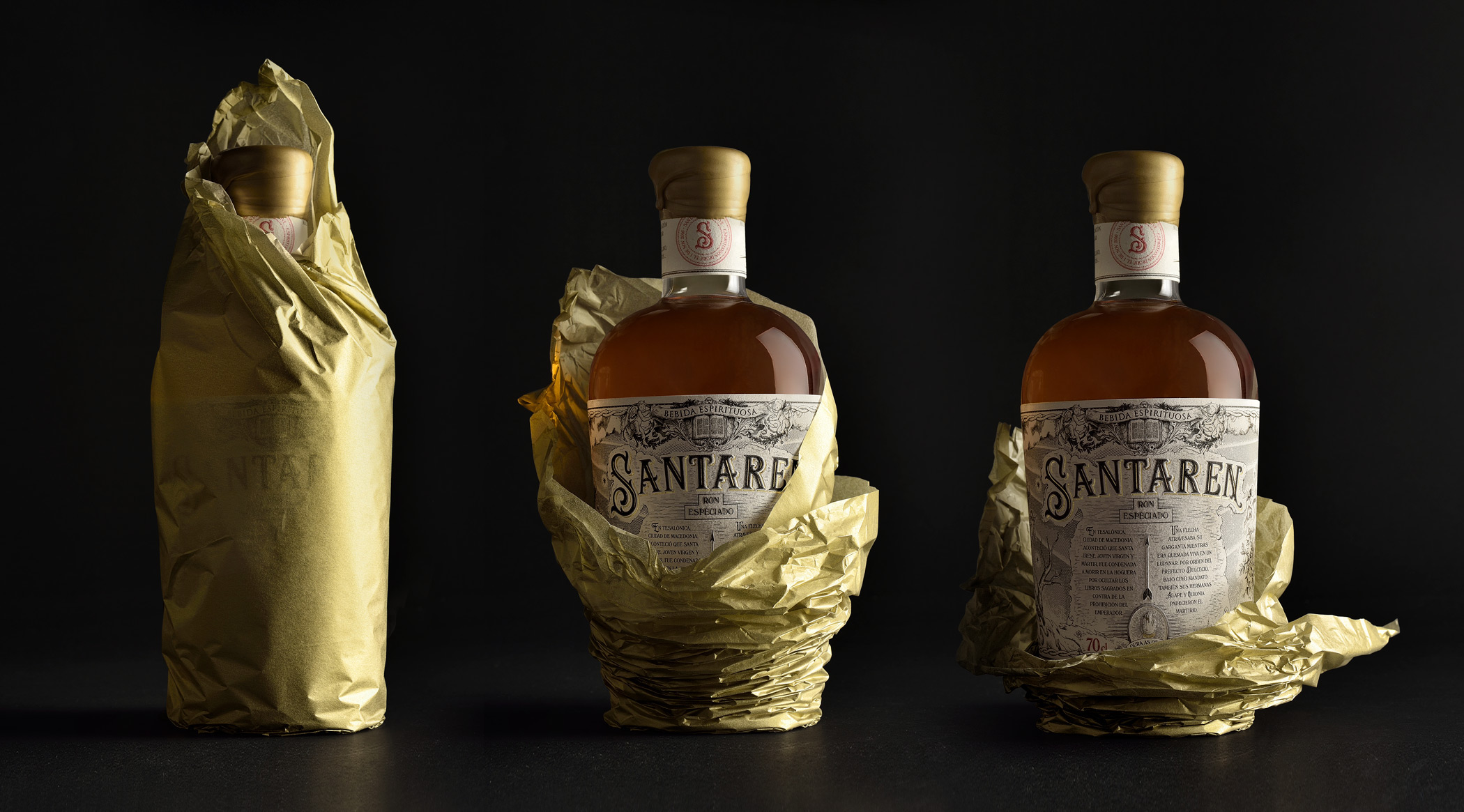 Rum Packaging santaren espirituosa bottlededsign ilustracion grabado engraved ILLUSTRATION  Labeldesign
