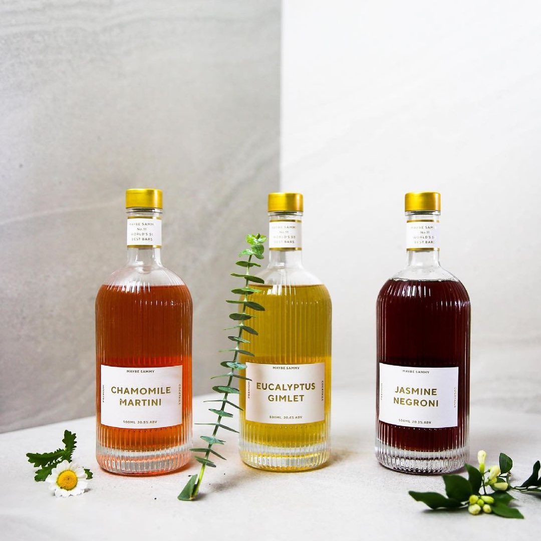 To kick off World Class Cocktail Festival in Sydney, our mates down at @maybe_sammy_sydney are slingin' some special serves this weekend. While you're there, you might as well pick up some roadies for home. Bottled Cocktails concept and bottles by us.