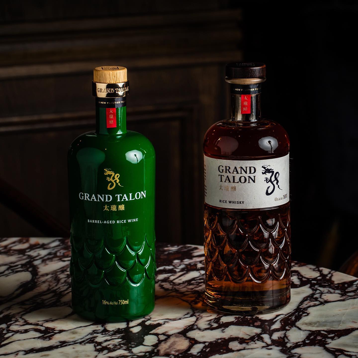 The barrel-aged rice wine, cast in super flint glass and sprayed opaque jade resembles a precious cut jewel and is nestled in a bespoke box with royal trimmings.\\n\\n+ Brand strategy\\n+ Brand ID\\n+ Packaging design & production\\n+ Photography & video\\n+ Web design & development\\n+ Copywriting\\n\\nProject: @squadinkstudio Client: Grand Talon\\n\\nPhotography: @buffet.digital @productphotographysydney