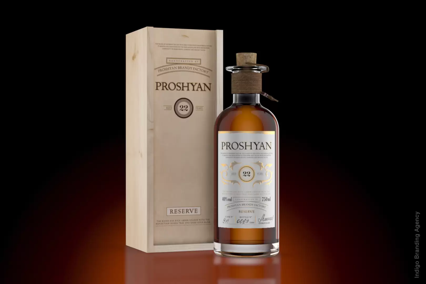 Proshyan 22 labeling and packaging design by Indigo branding
